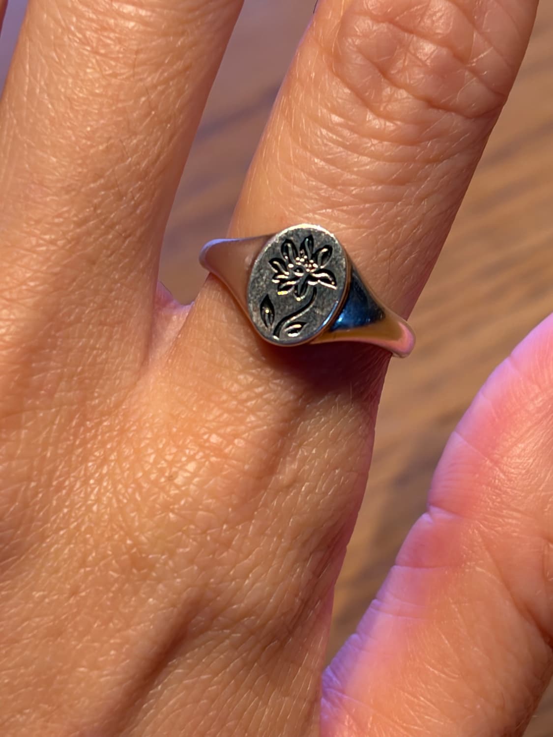 🌼 실버 925 플라워 시그넷 링 상품이미지2