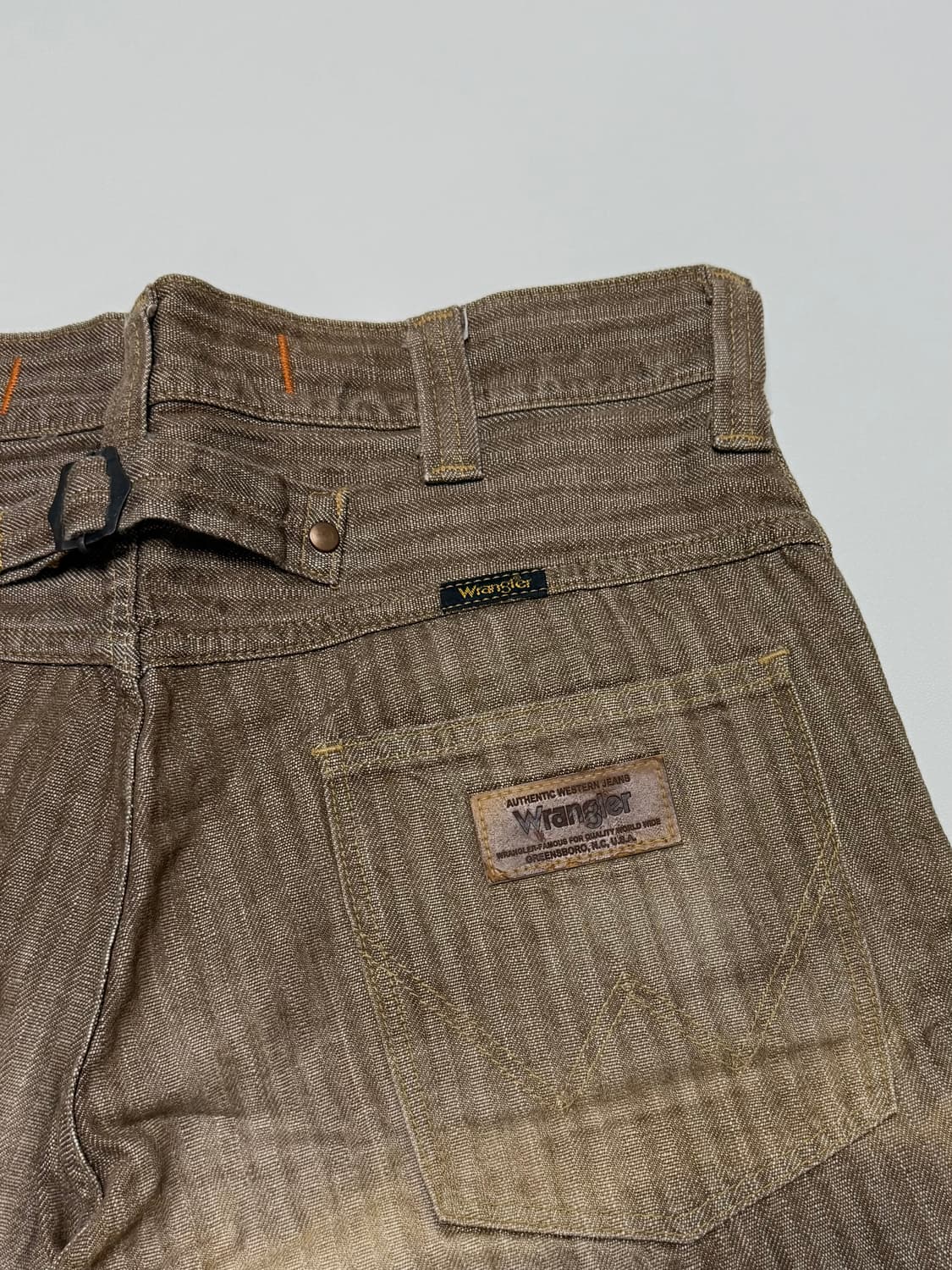 빈티지 랭글러 해링본 스트라이프 팬츠 상품이미지3