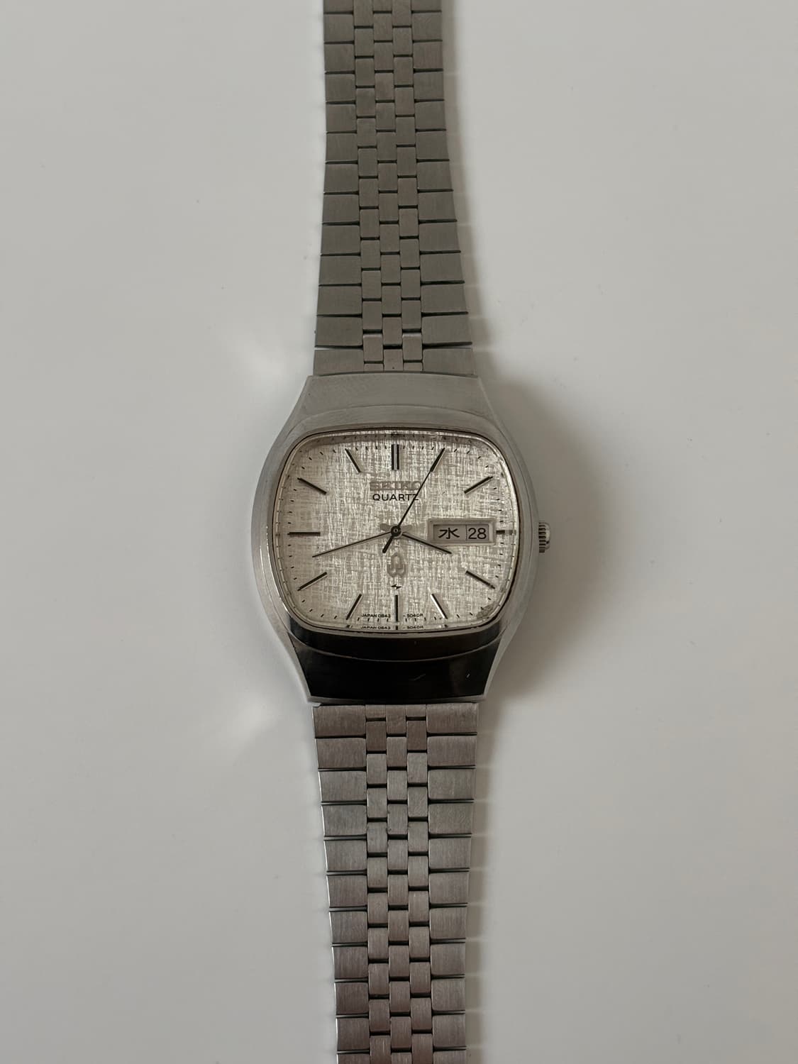 1970s Bokashi Dial Silver Quartz  상품이미지1