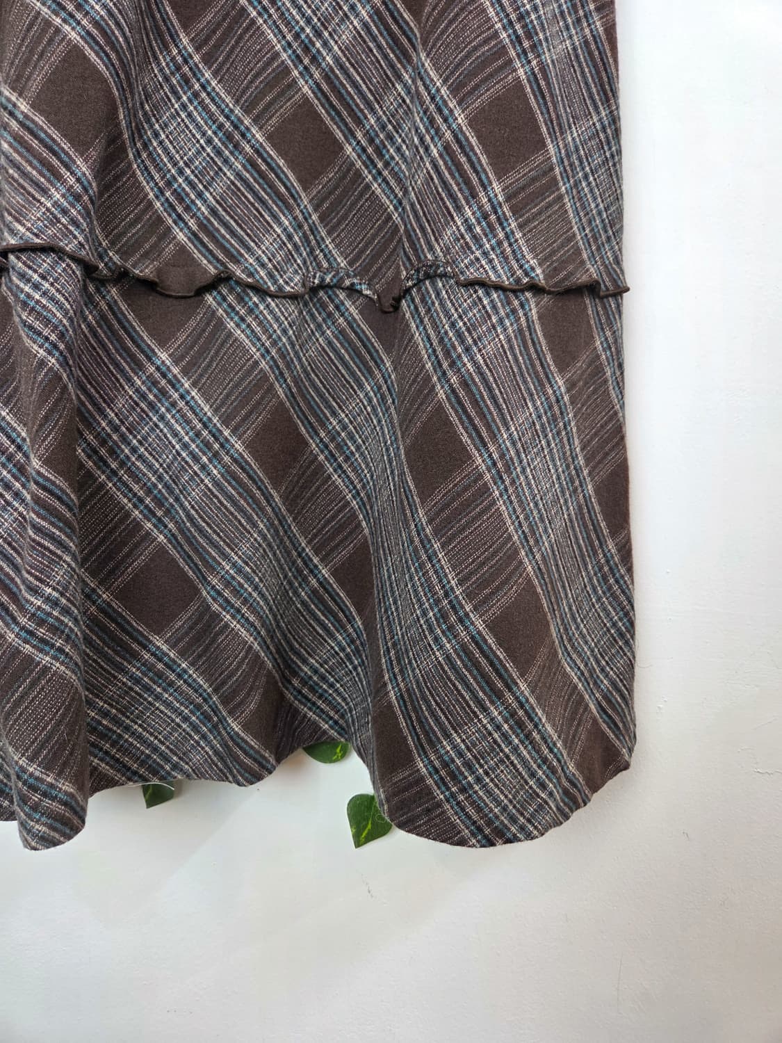 민트초코 캉캉 울 스커트 상품이미지3