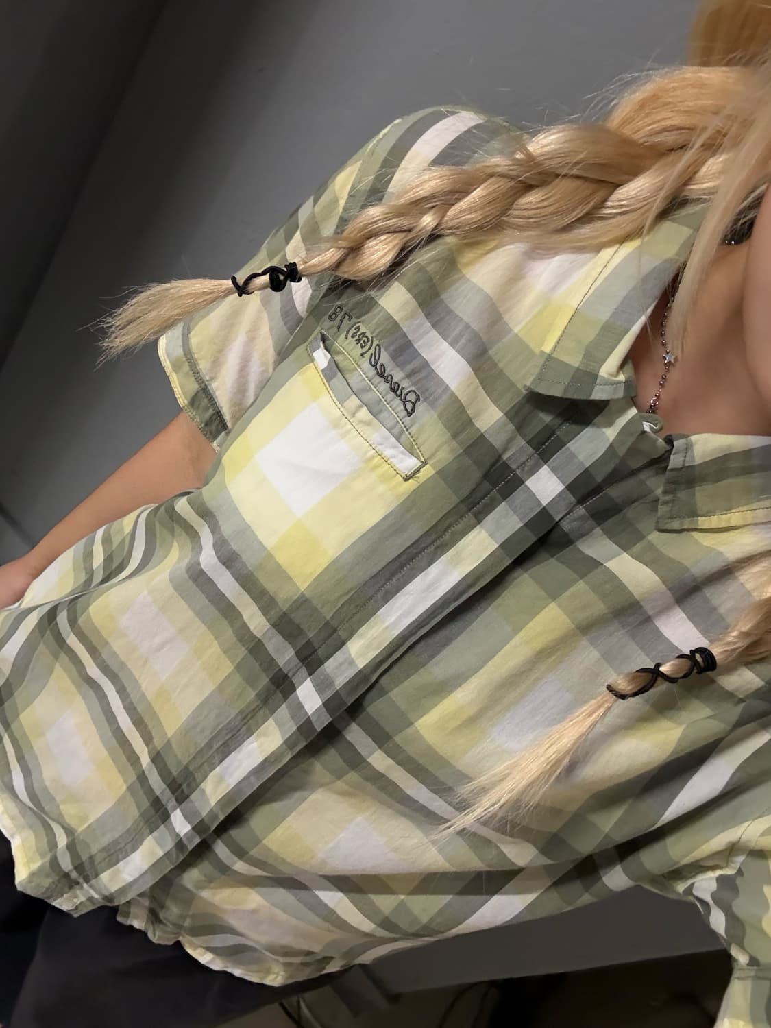 diesel check pattern shirt 상품이미지2