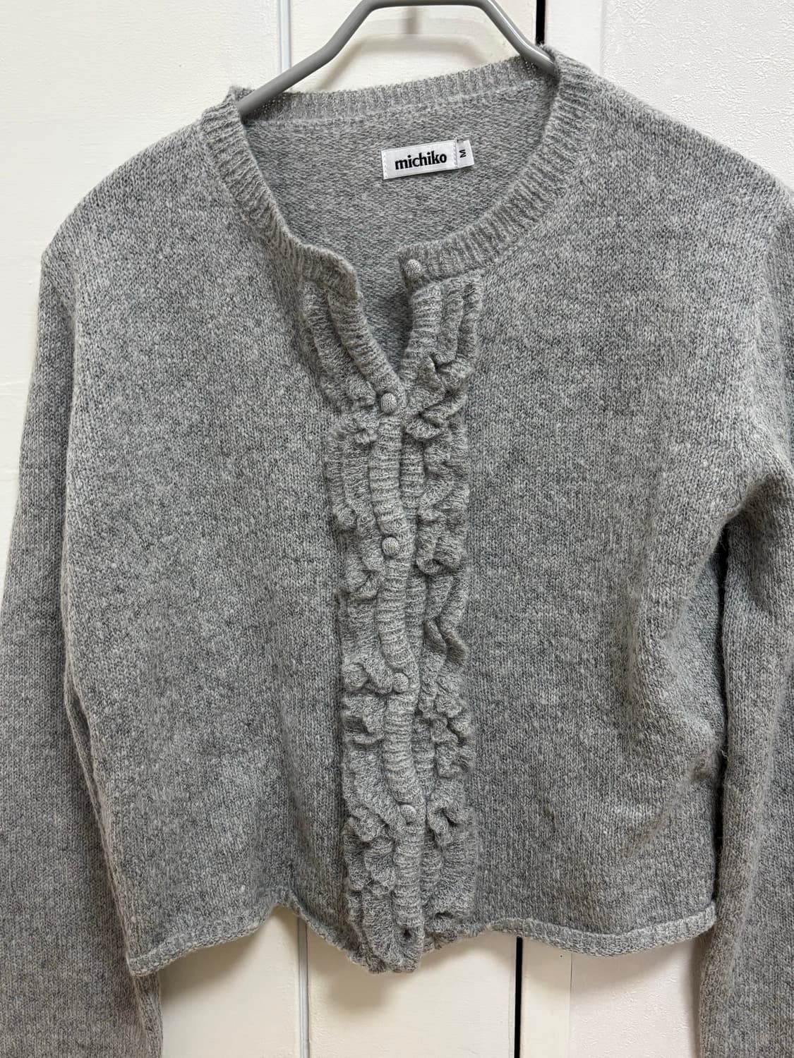 미치코런던코시노 러플 울니트 가디건 세트 M 상품이미지2