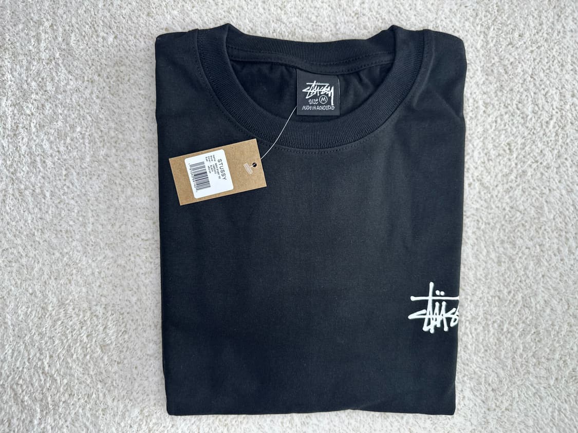 (새상품)스투시 베이직 스투시 롱슬리브 티셔츠 M 상품이미지4