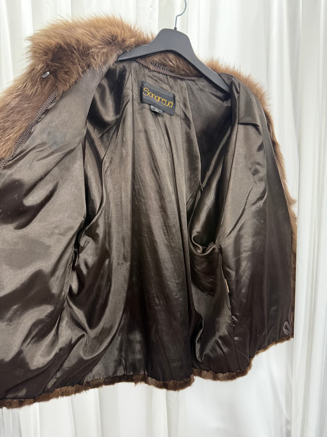 Fox fur jacket (brown) 상품이미지7