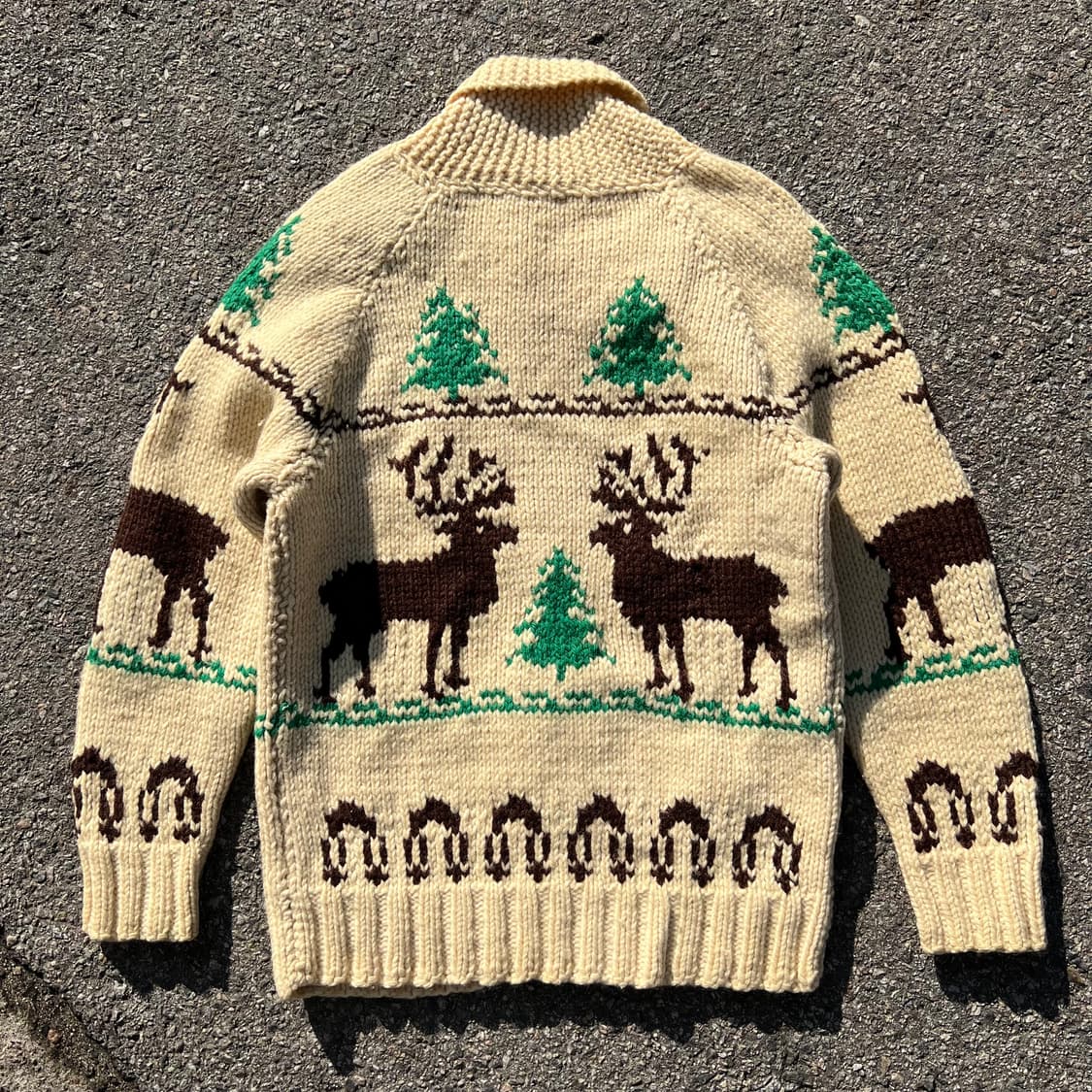 60‘s Lightning Zip Rein Deer Cowichan 상품이미지6