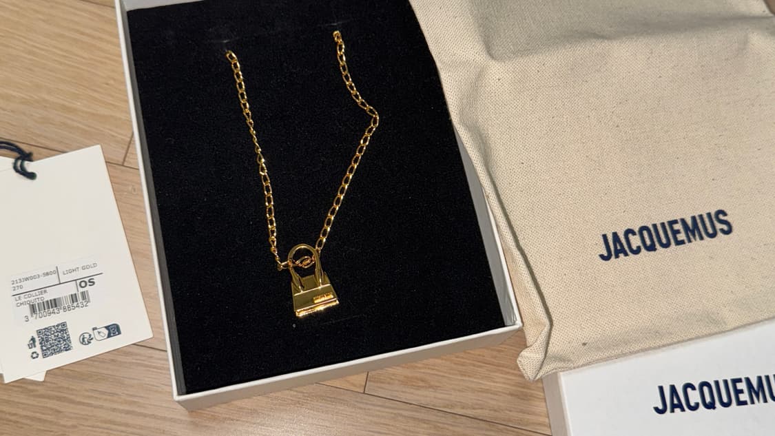 정품 자크뮈스 목걸이 르치키토 네크리스 풀박스 라이트 골드 상품이미지2