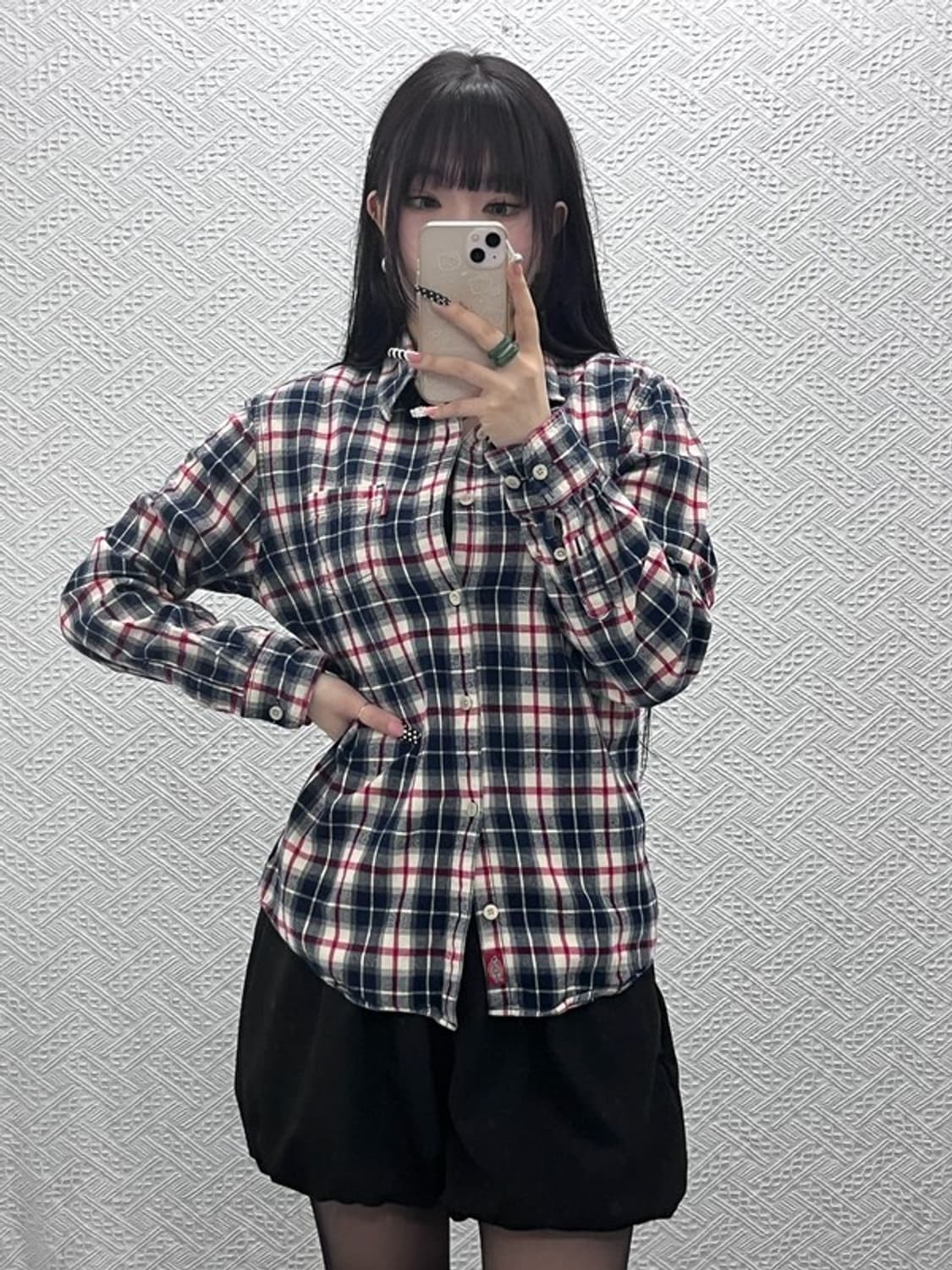 디키즈 올드스쿨 캐주얼 빈티지 슬림핏 체크 셔츠 L C10558 상품이미지2