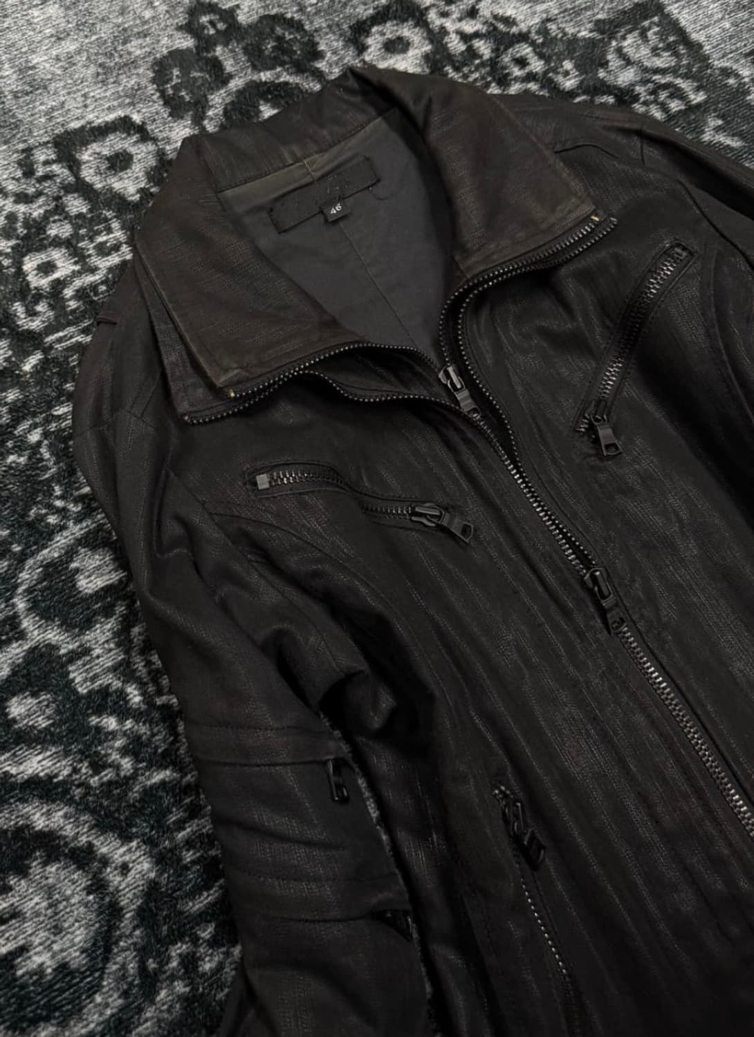 Fuga 00s archive coating biker jacket 상품이미지1