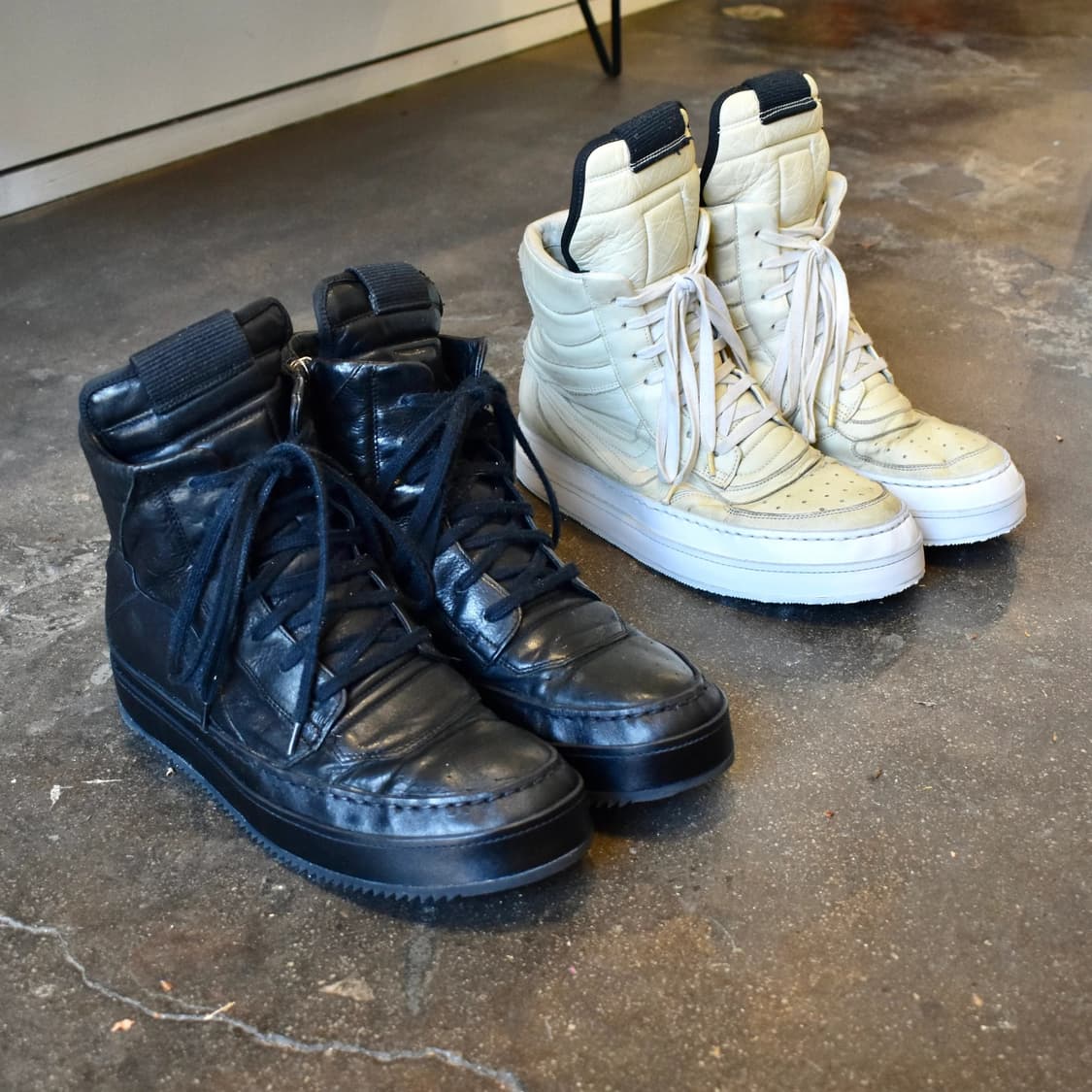 릭오웬스 10AW 혀짧 지오바스켓 모노크롬 올검 LBO 상품이미지10