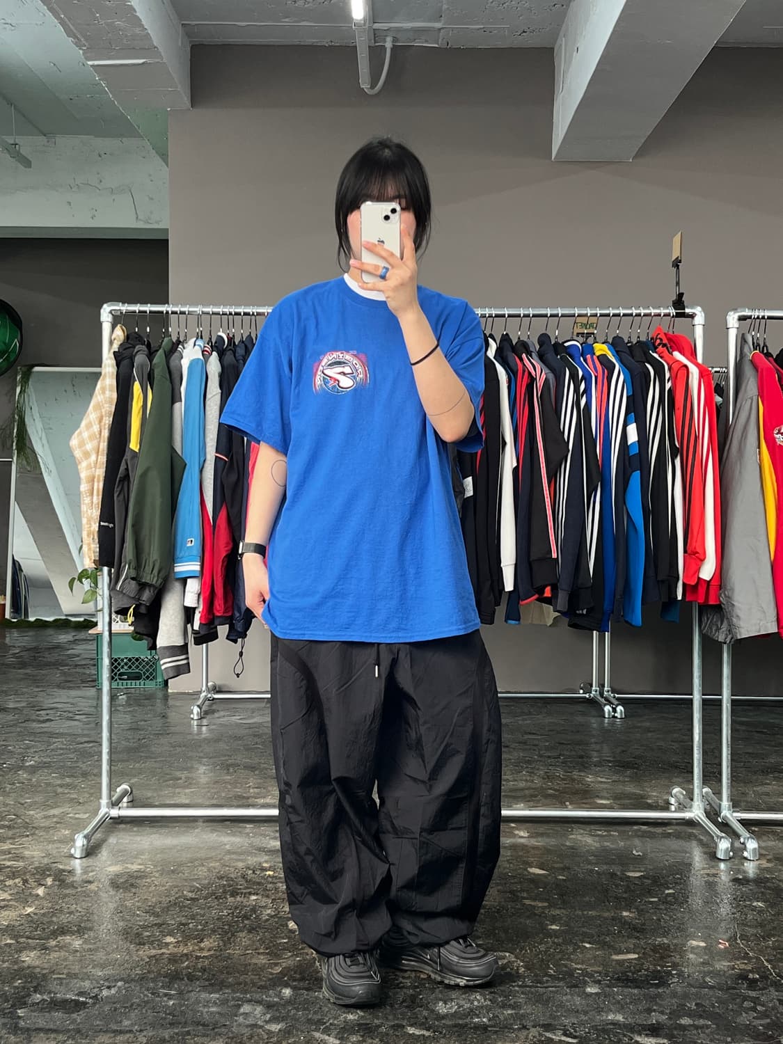 빈티지 레이싱 프린팅 반팔 티셔츠  상품이미지2