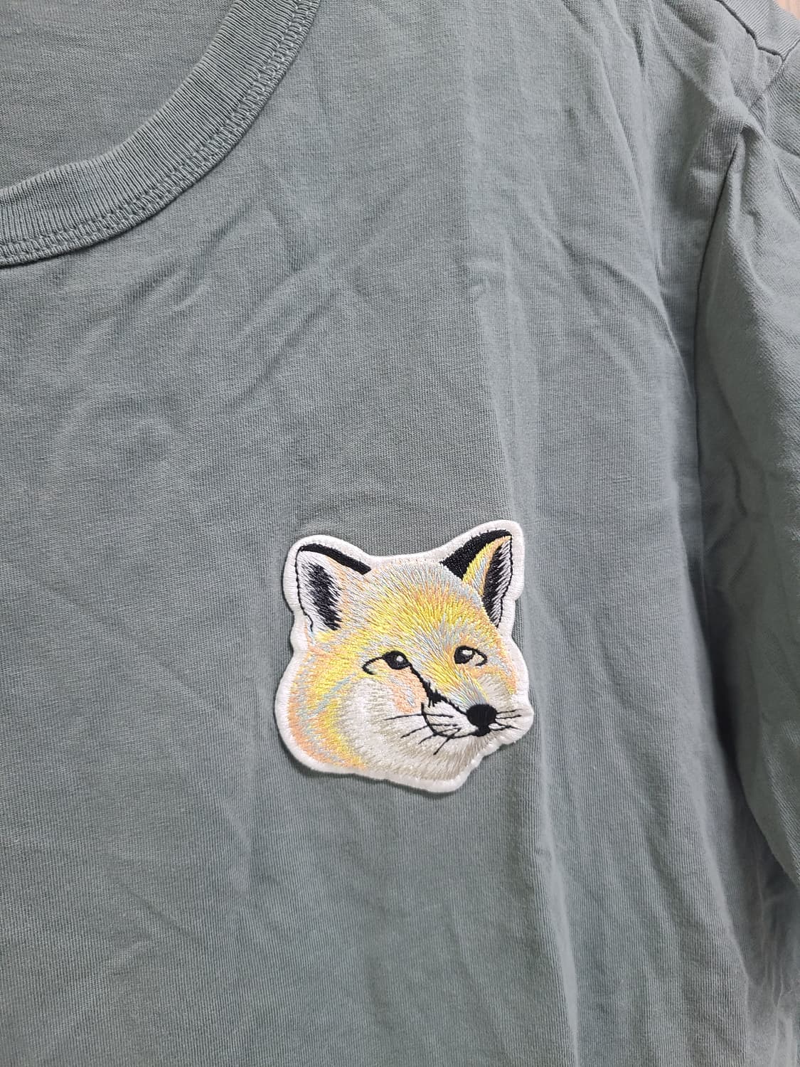 메종키츠네 폭스 패치 반팔 티셔츠 XL 상품이미지3