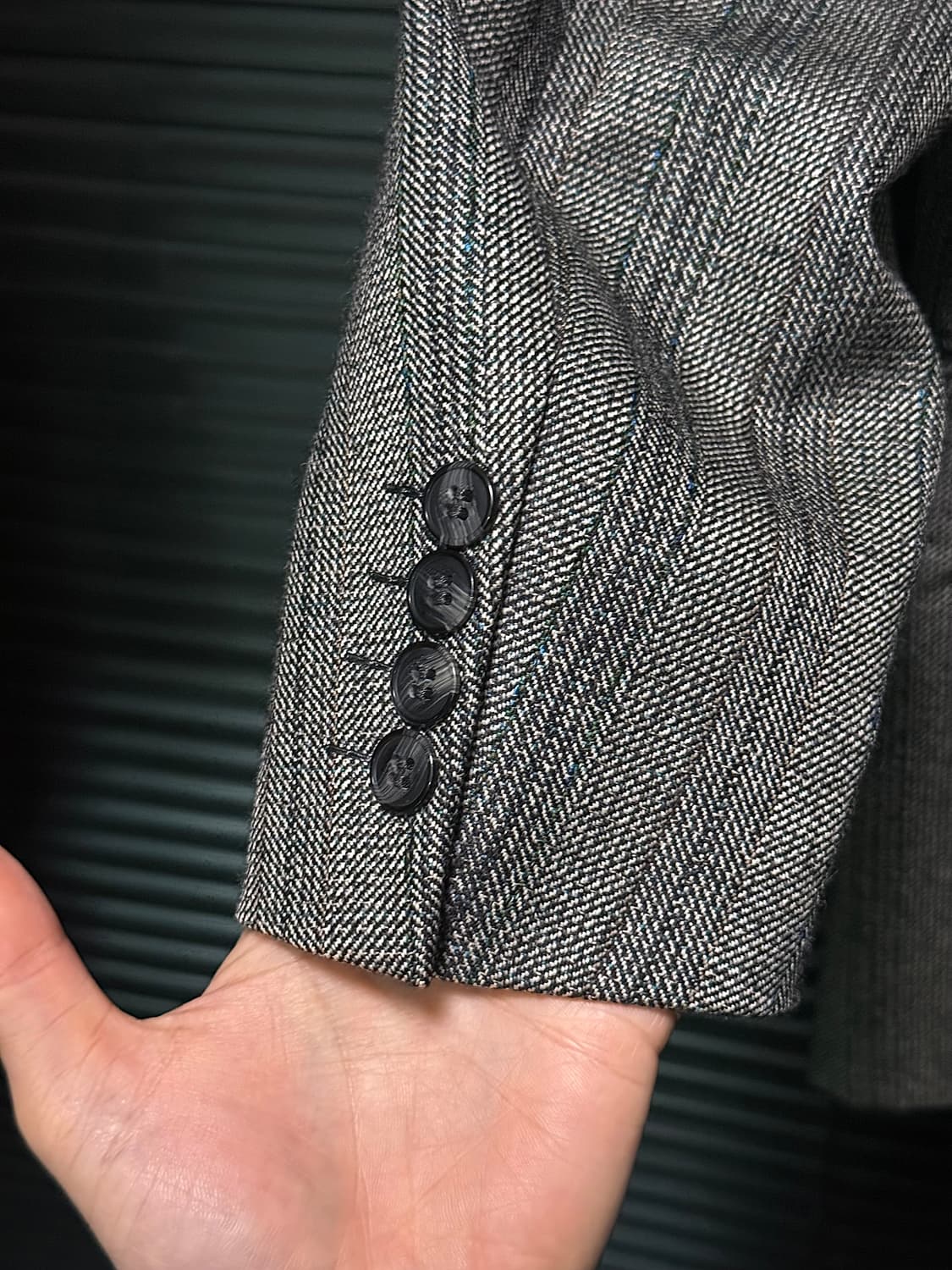 크리스찬 디올 체크 울 일본판 2버튼 블레이져 자켓 명품 빈티지 Dior 상품이미지4