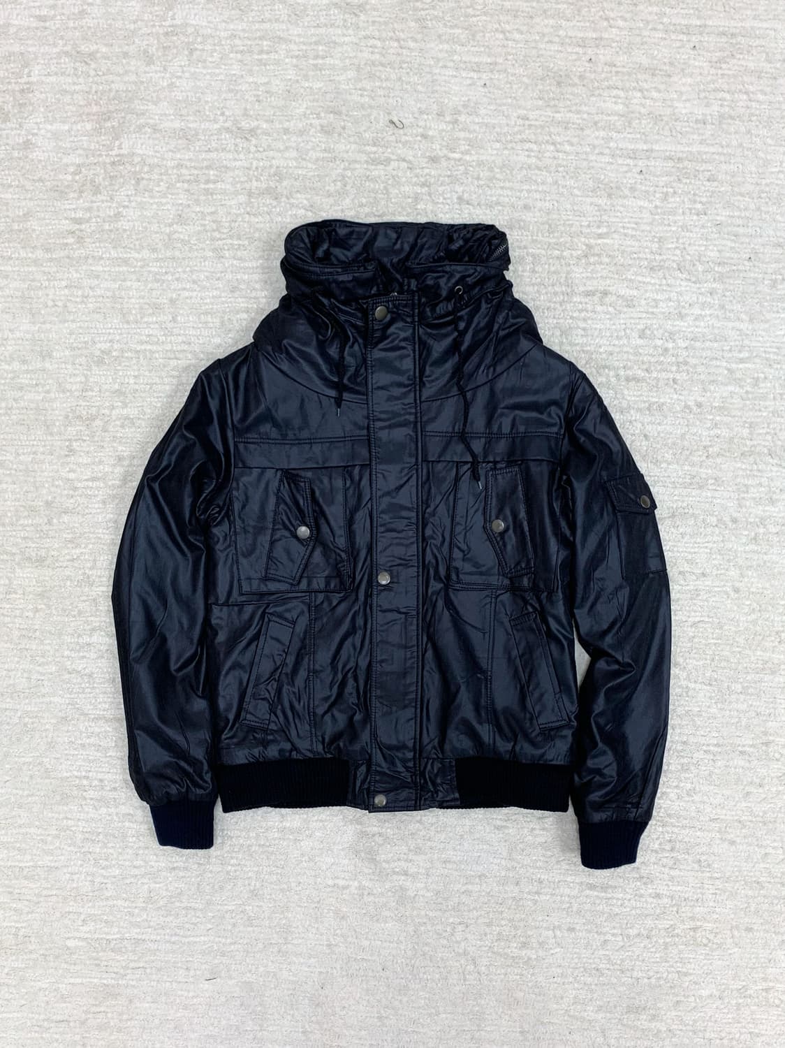 Leather High-Neck Jacket 상품이미지1