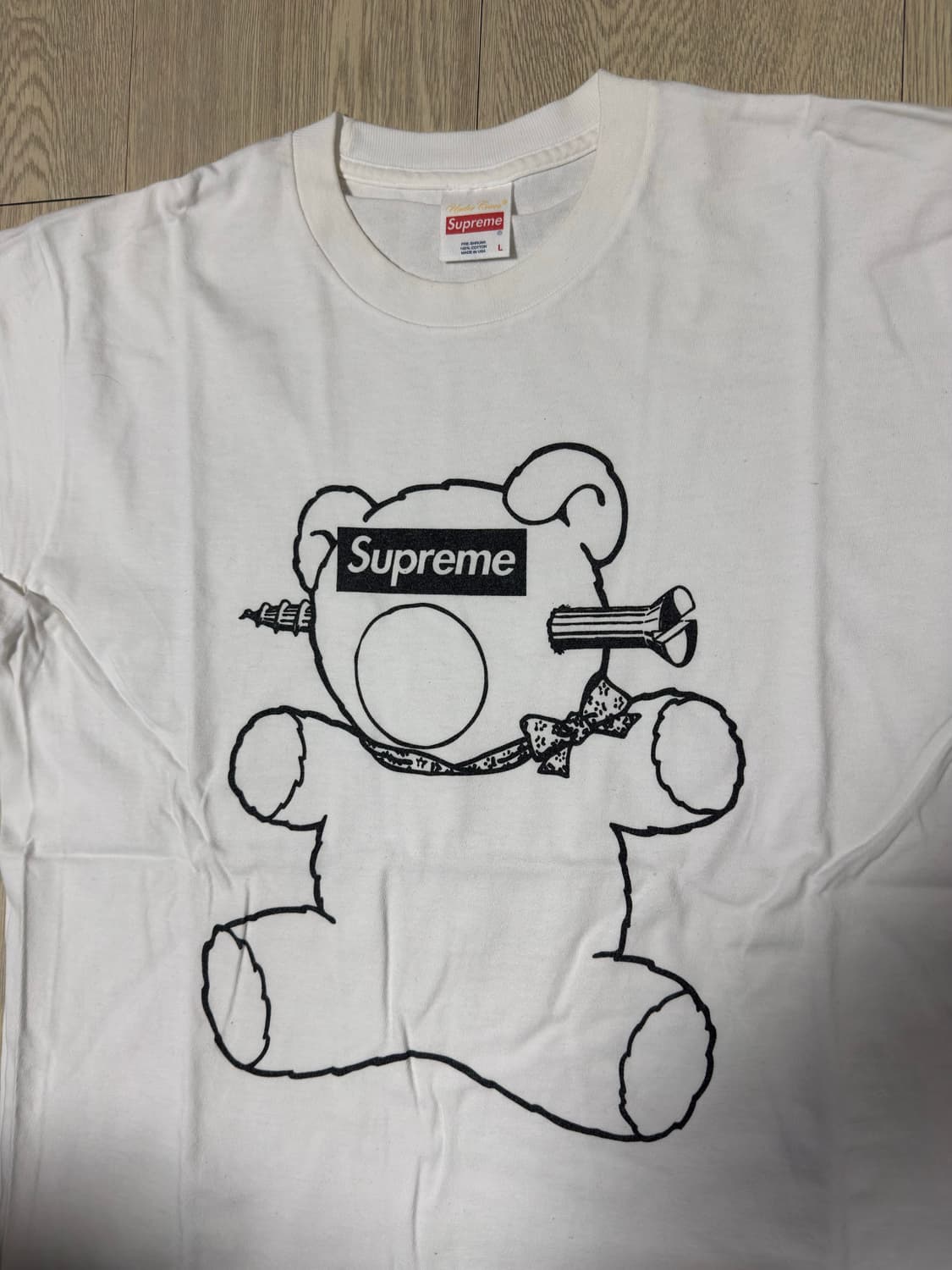 슈프림 x 언더커버 박스로고 화이트 티셔츠 상품이미지1
