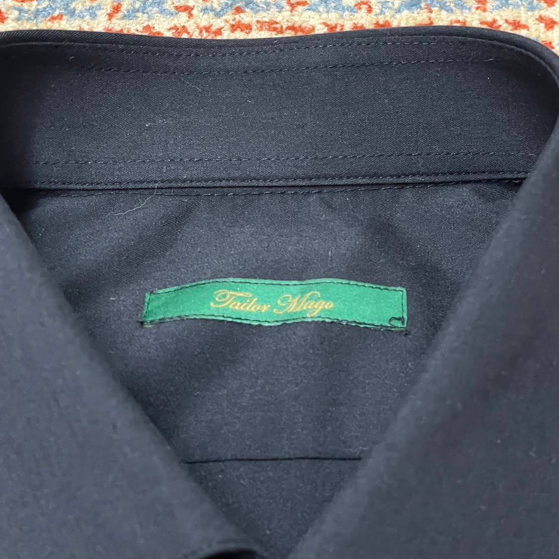 VTG 블랙 드레스셔츠 와이셔츠 남성L 상품이미지2