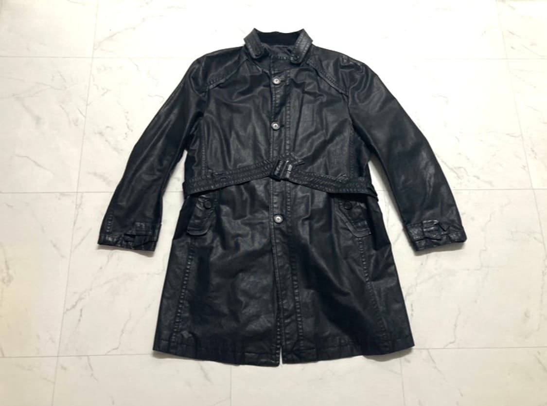 90-00s 옴브루노 코팅 코트 자켓 105-110 상품이미지1
