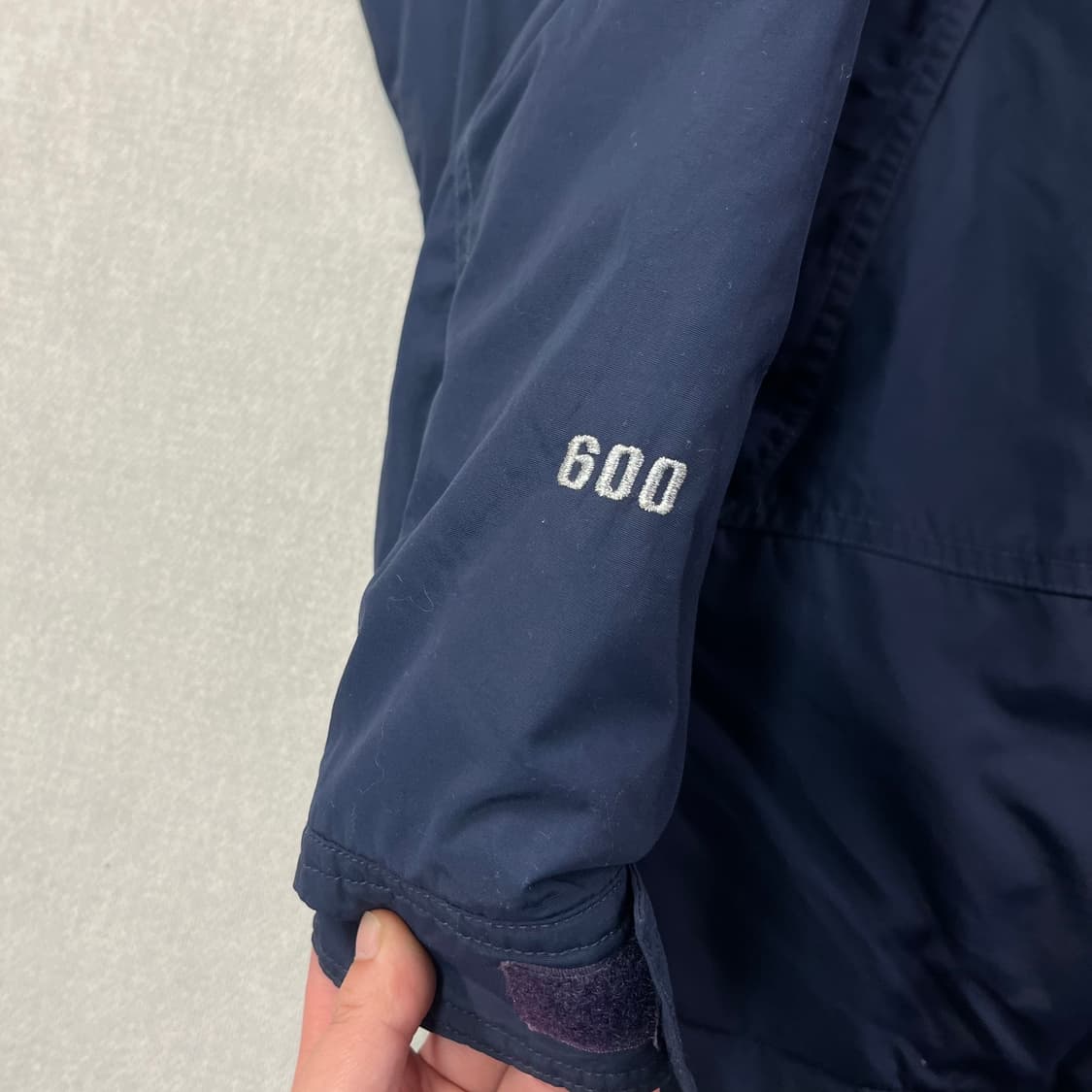 100 노스페이스 사이드로고 네이비 600 덕다운 패딩 상품이미지5