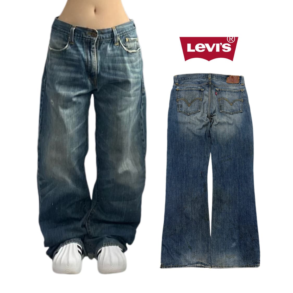 리바이스 00s 527 부츠컷 워싱 데님팬츠 상품이미지1