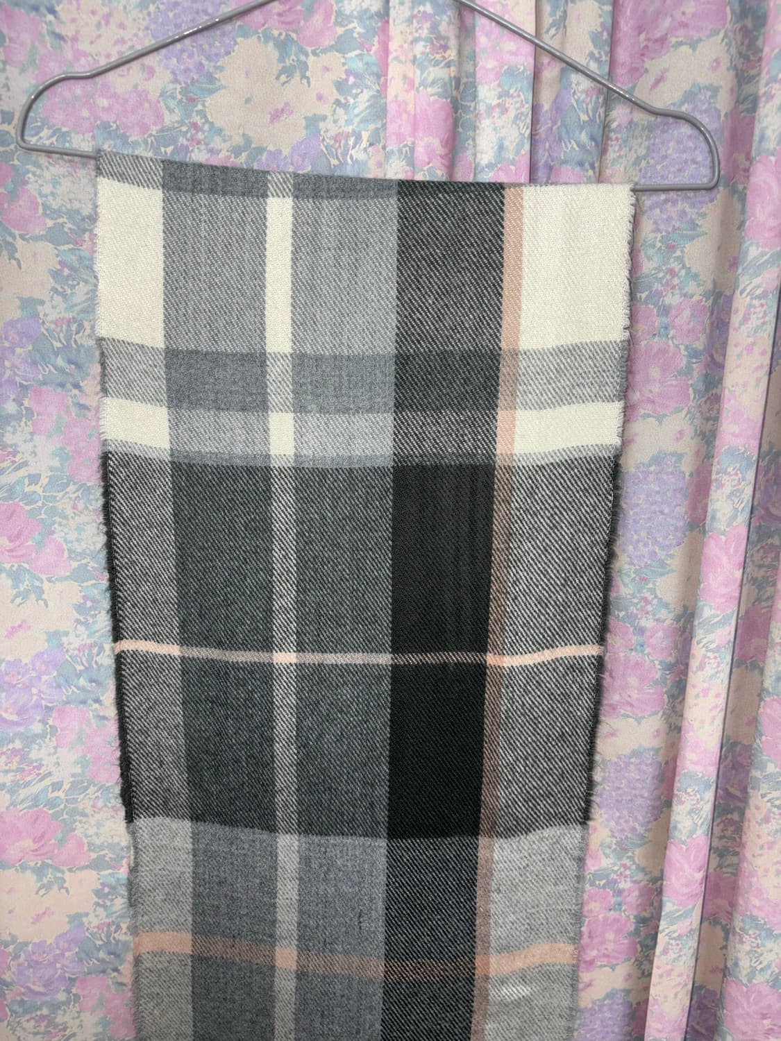 그레이 체크 머플러 상품이미지6