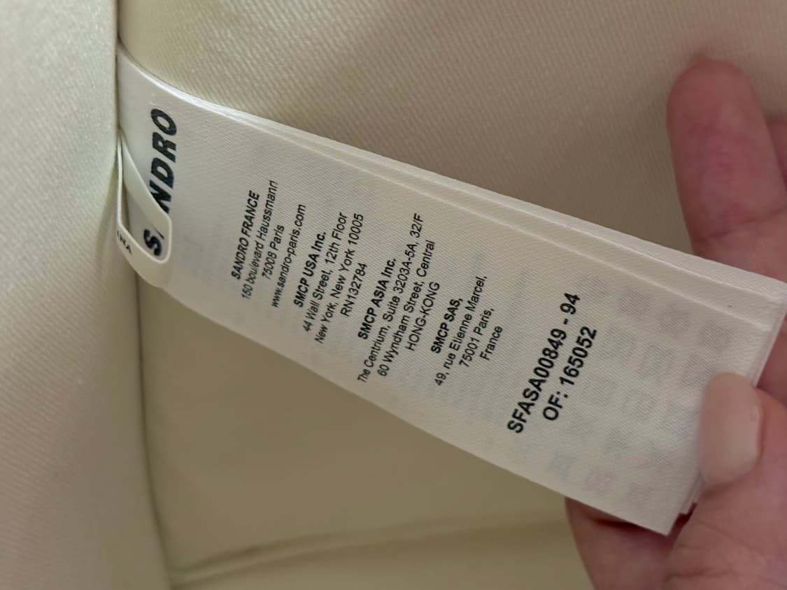 (무료배송) SANDRO 산드로 타이다이 패브릭 토트백 상품이미지8