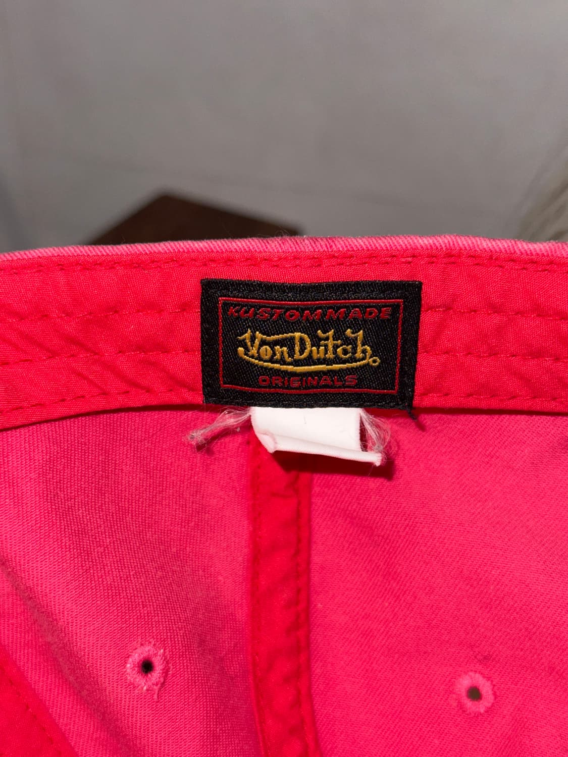 Von Dutch pink logo ball cap 상품이미지4