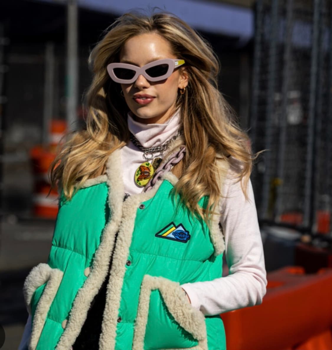 코치 Schott 콜라보 패딩 베스트 (정품) 상품이미지10