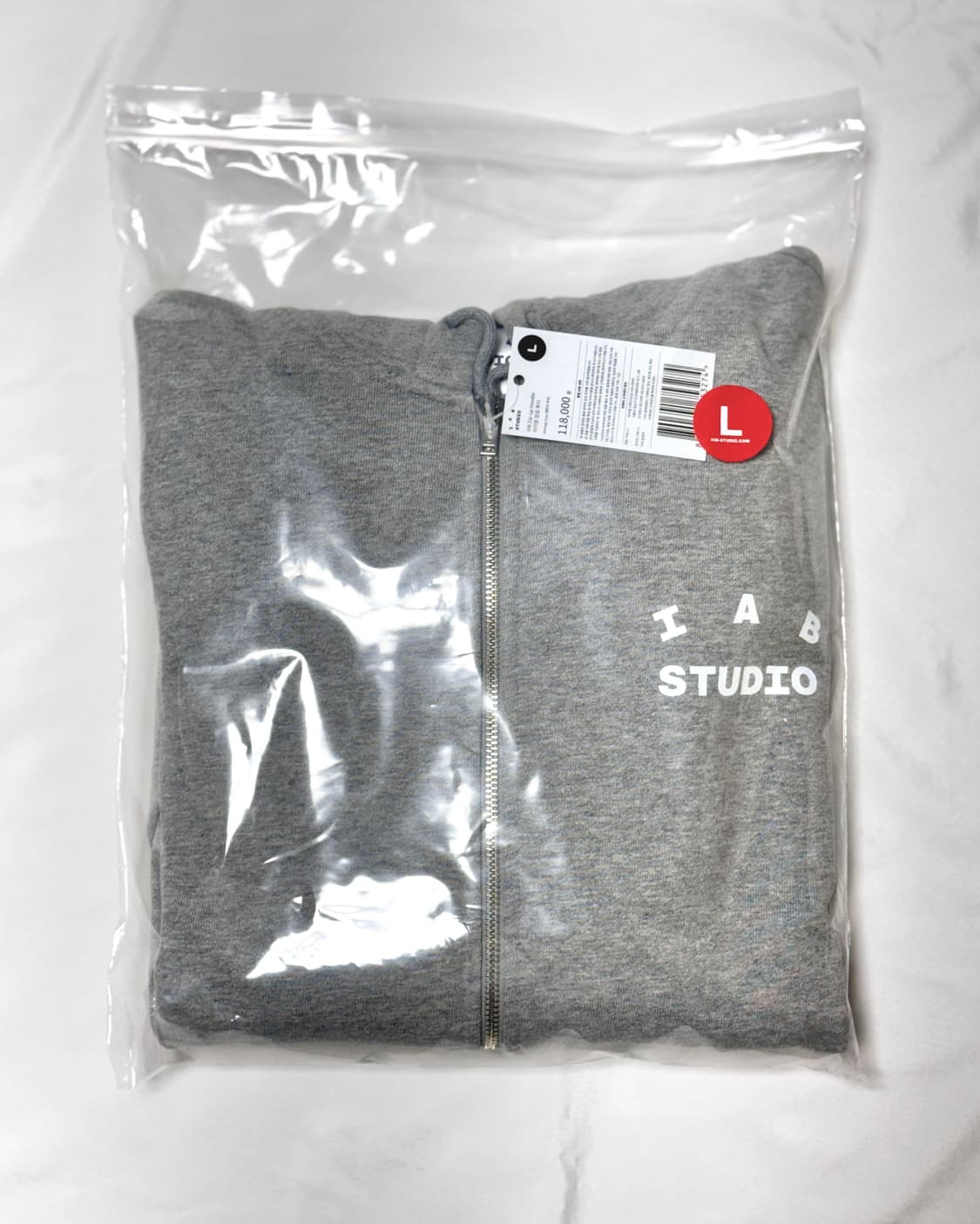 아이앱 스튜디오 후드 집업 그레이-26SS L사이즈 상품이미지2