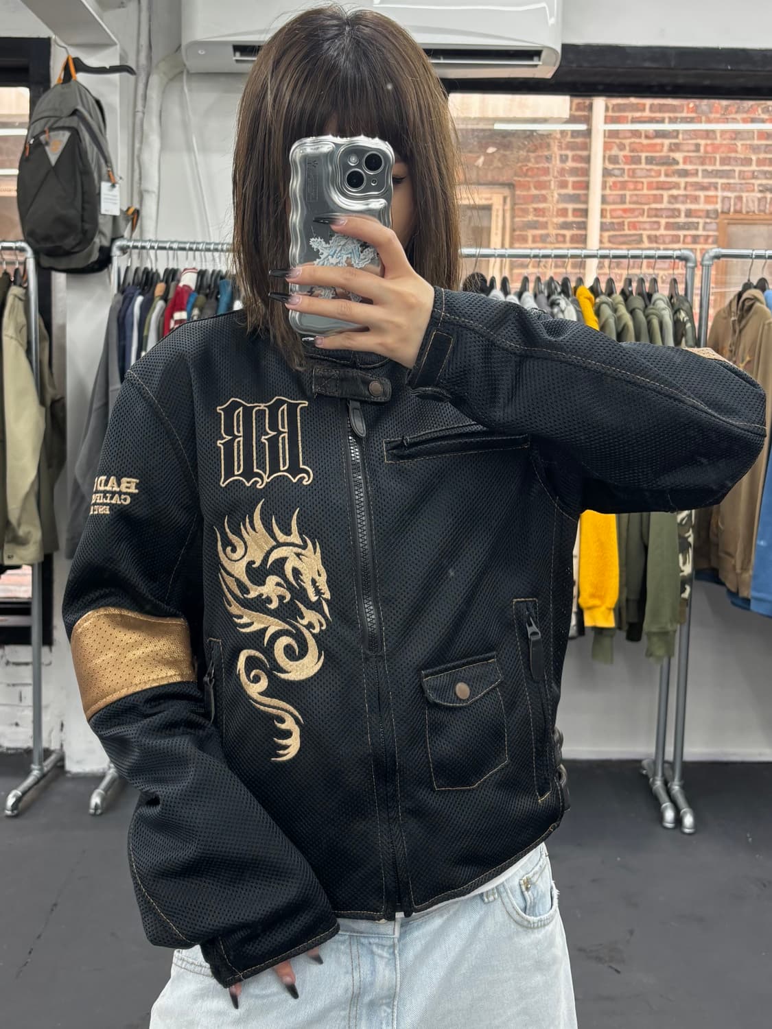 BadBoy 배드보이 오리엔탈 메쉬 레이싱 바이커 자켓 상품이미지1