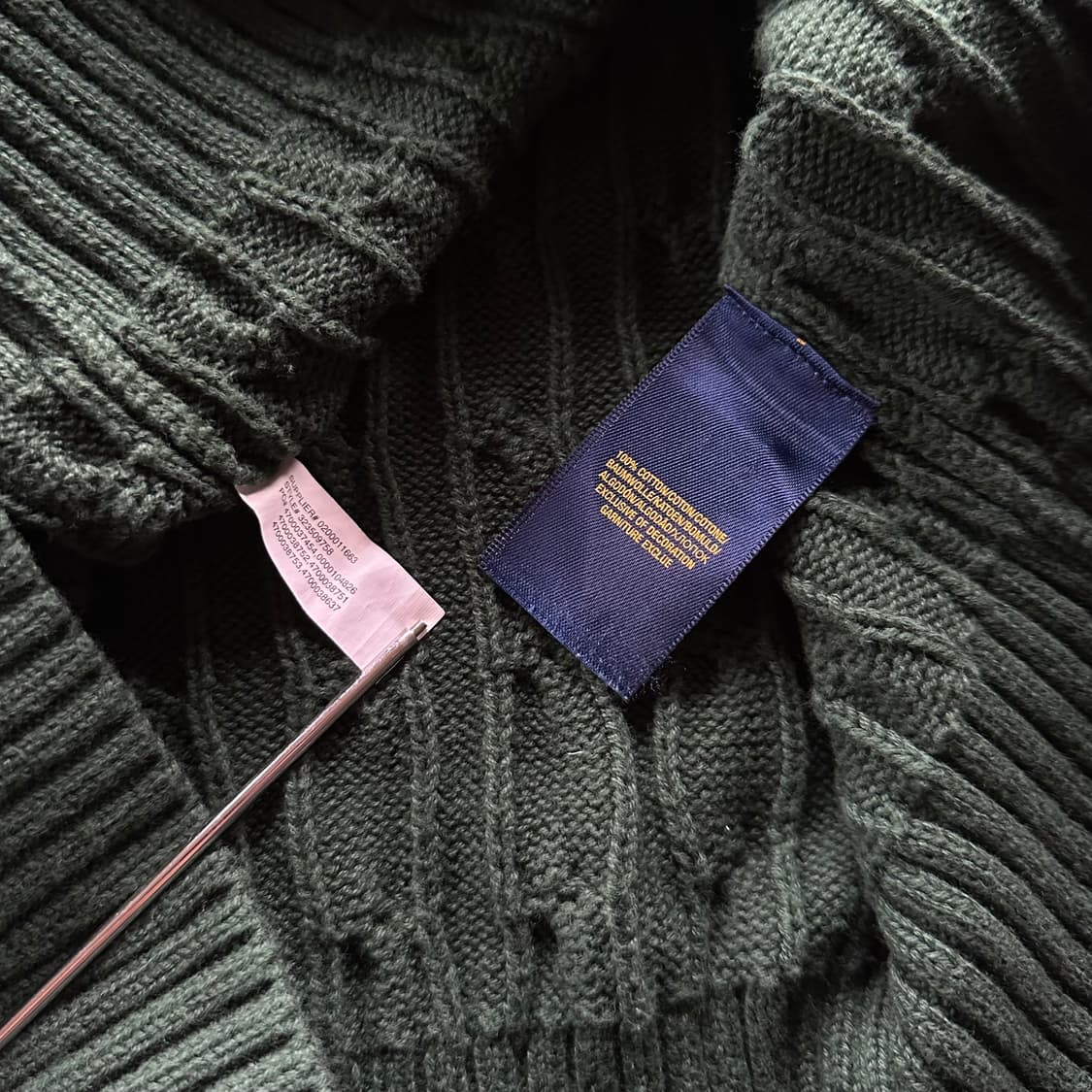 [L]폴로 랄프로렌 꽈배기 케이블 니트 그린 상품이미지7