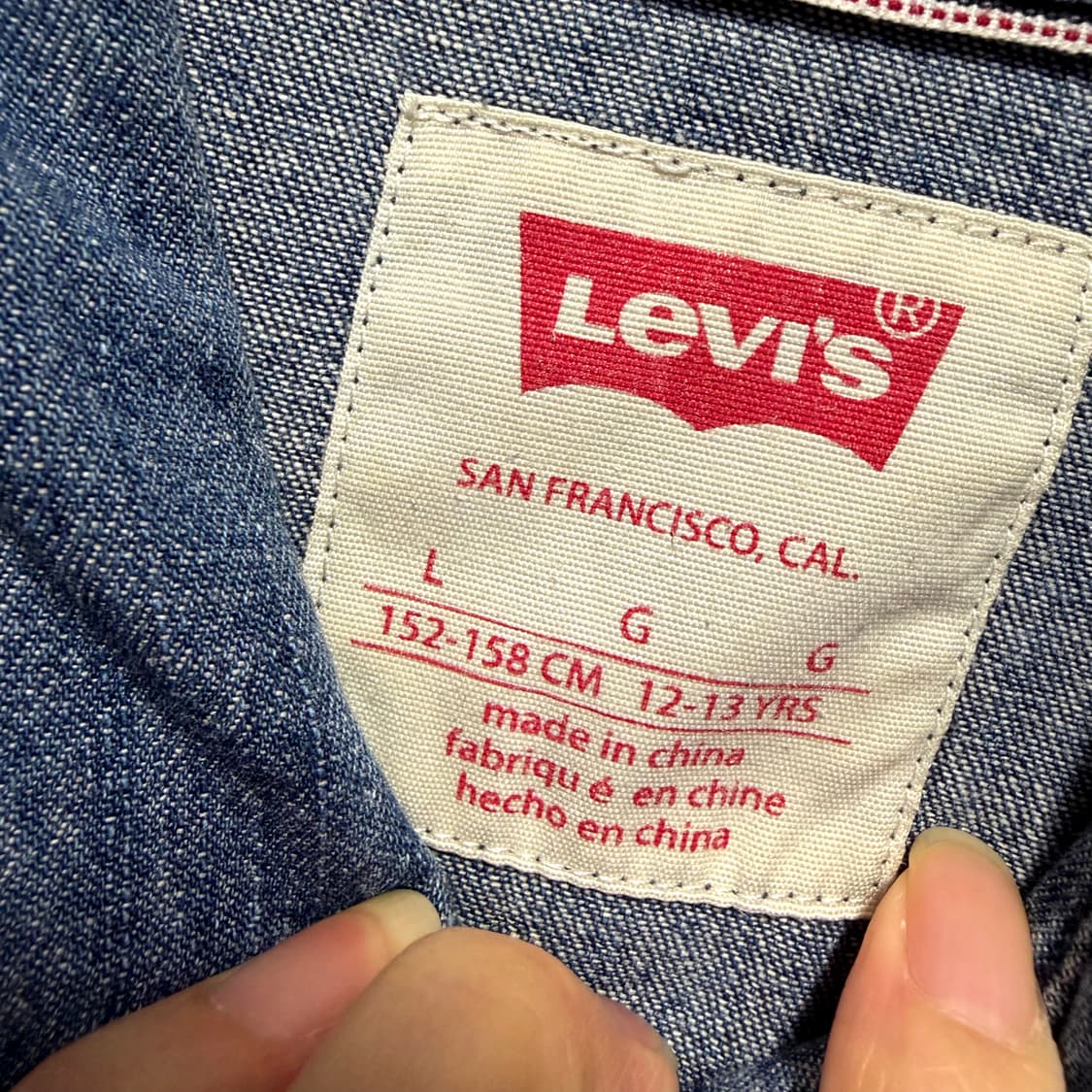 리바이스 여성 데님 포켓 카라 긴팔 셔츠  상품이미지4