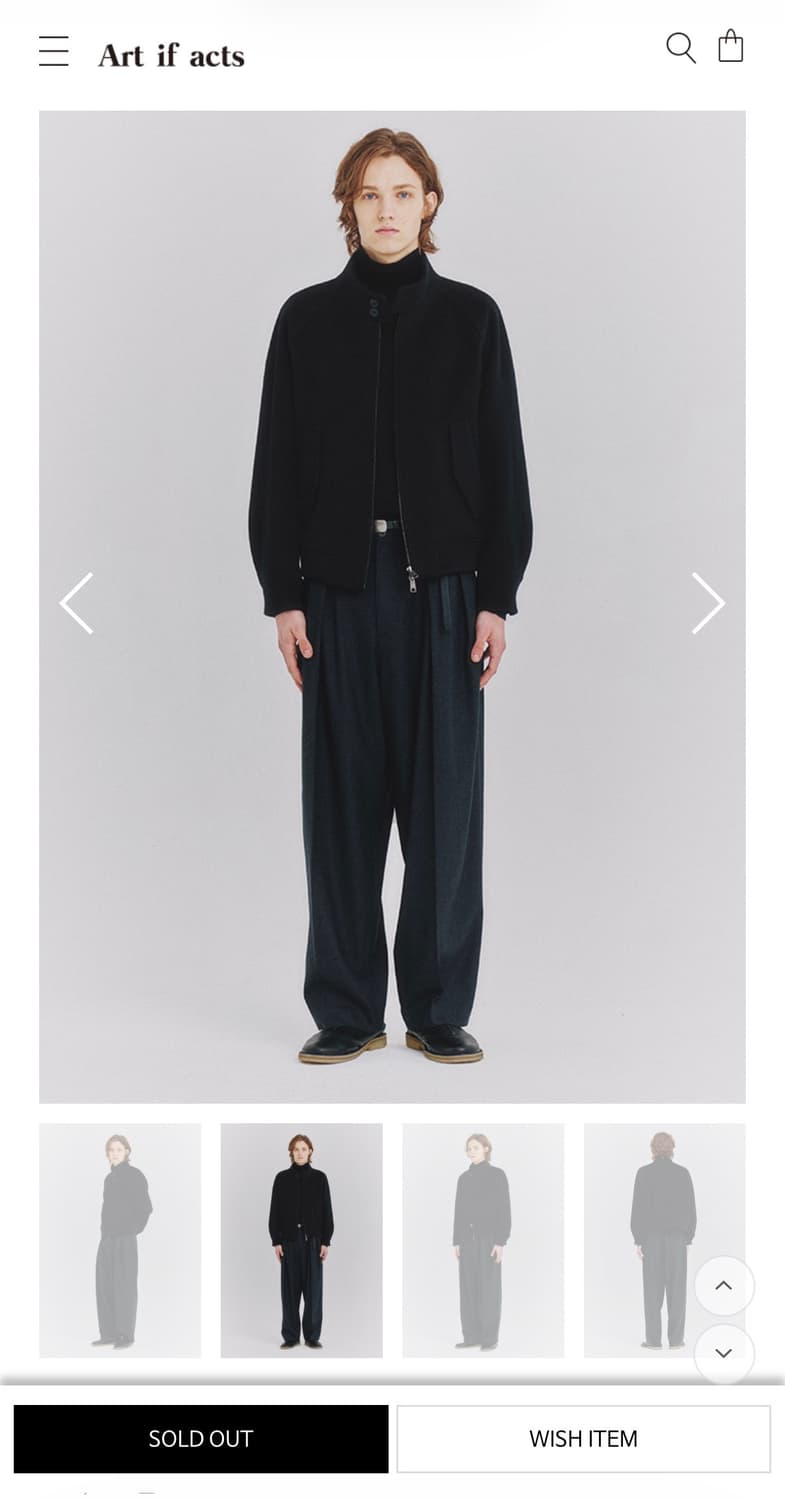 아트이프액츠 Cashmere Saint Harrington Jacket 상품이미지1