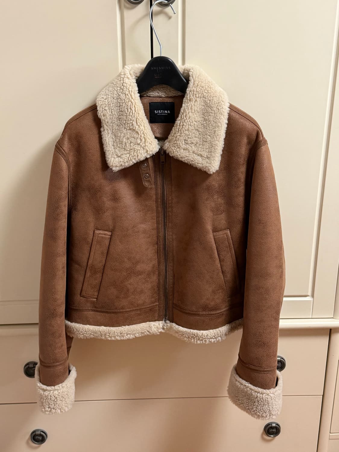 [SISTINA] 시스티나 시어링 집업 무스탕 자켓 상품이미지1