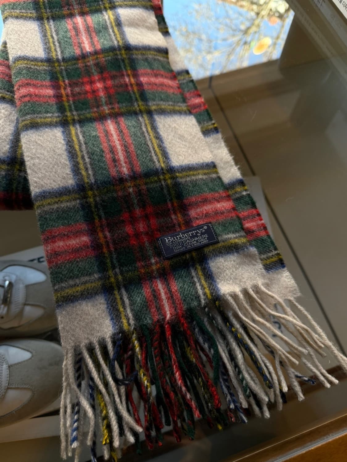 버버리 잉글랜드 메이드 캐시미어 100% 머플러 상품이미지8