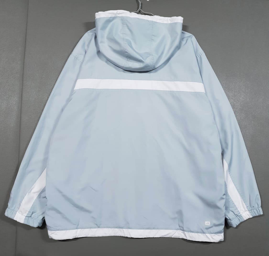 XL) 아디다스 오리지널 90s 올드스쿨 Y2K 민트 바람막이 후드 자켓 상품이미지7