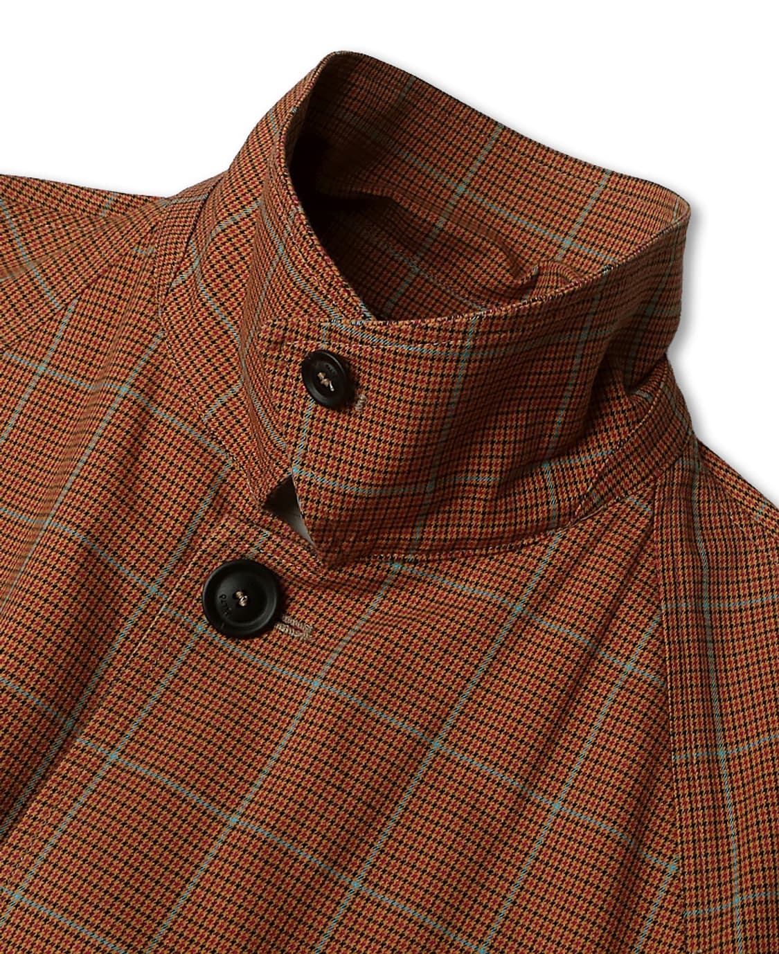 팔토 [Palto] 아르키비오 오렌지 체크 레글런 벨티드 코트 이탈리아 상품이미지3