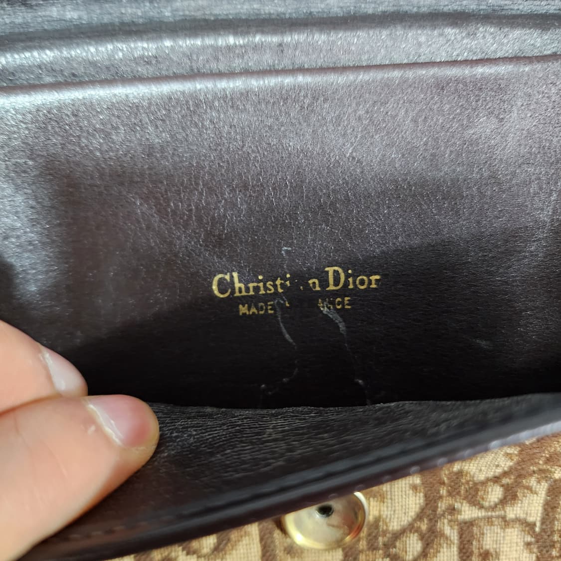 크리스찬디올 자카드 빈티지 숄더백 상품이미지8