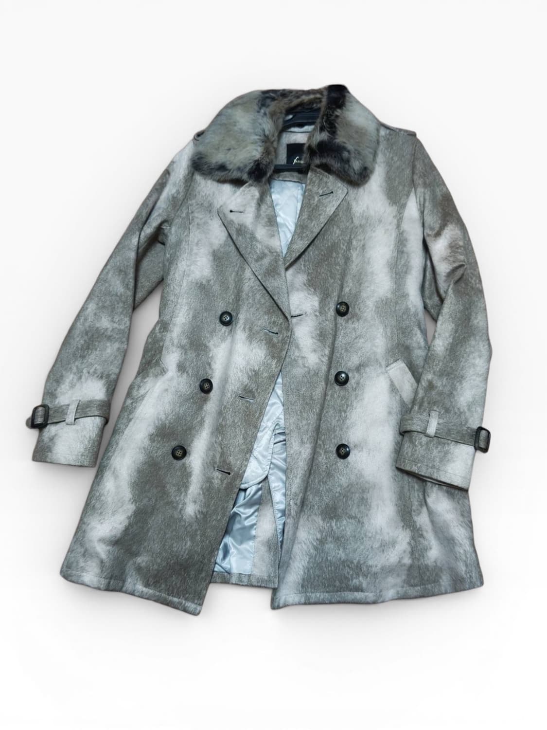 Tornado Mart Early 00s Fur Leather Coat 상품이미지1