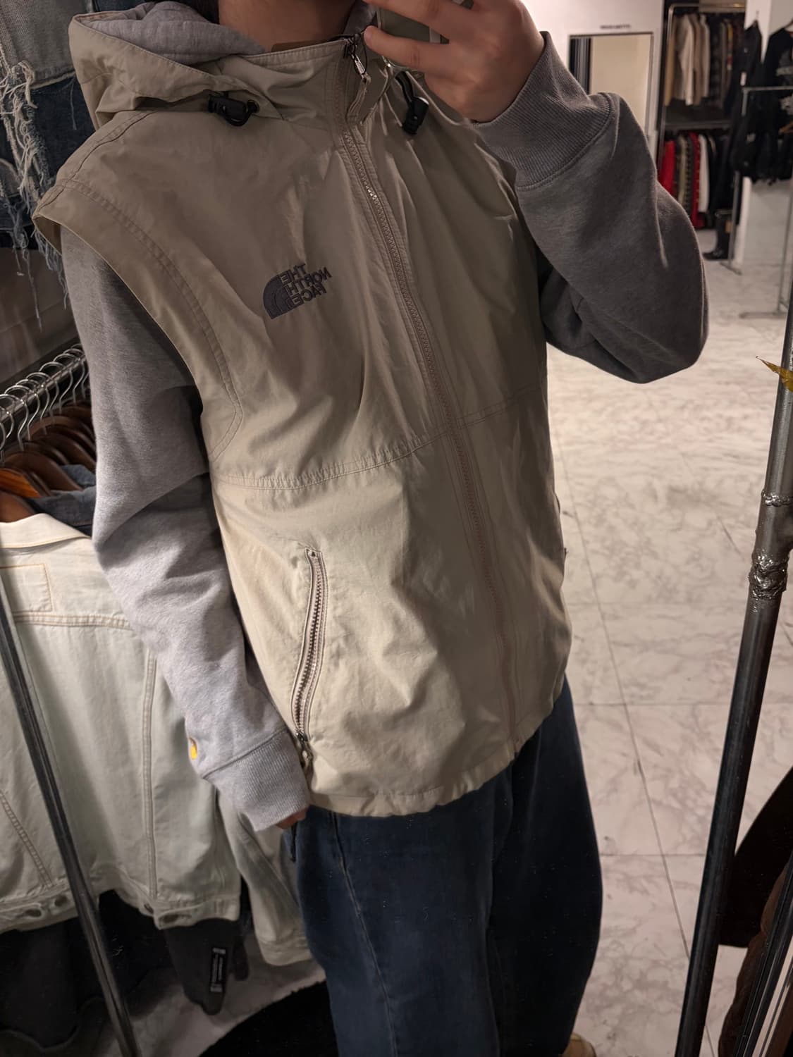 (정품/105) 노스페이스 우븐 조끼 베스트 a1 상품이미지1