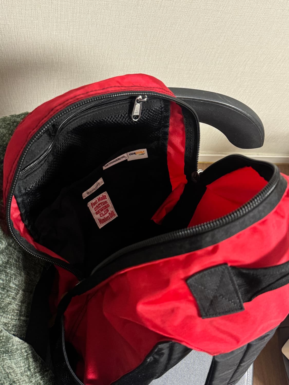 우드비 Good day 백팩 레드 상품이미지4