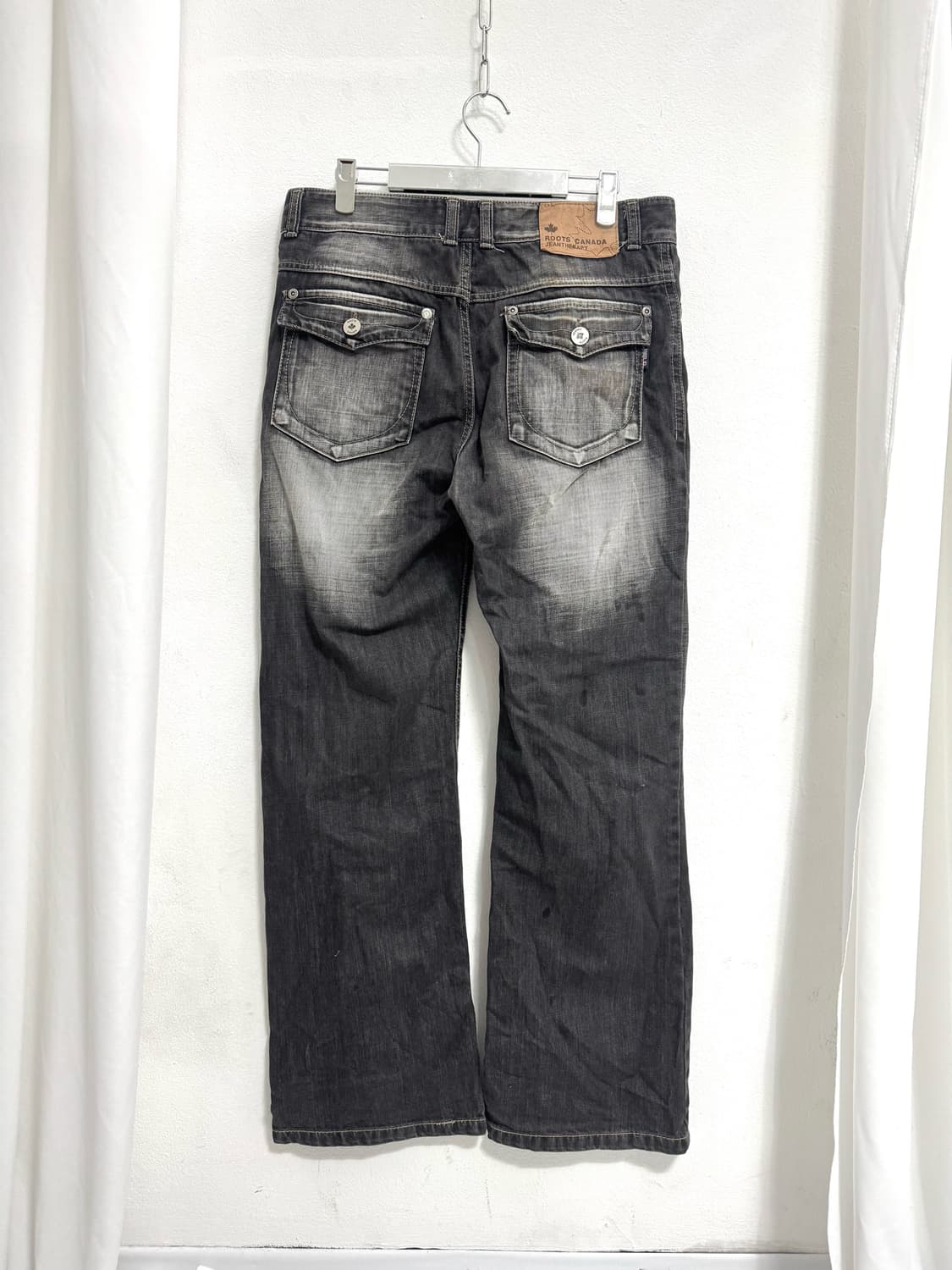 Washed wide denim pants 상품이미지1