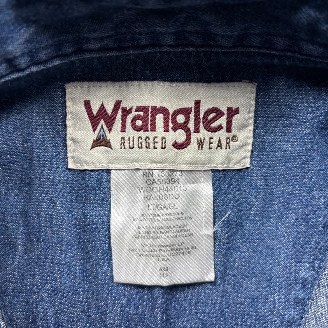 랭글러 USA 00s 자수 워크 데님 셔츠 상품이미지5