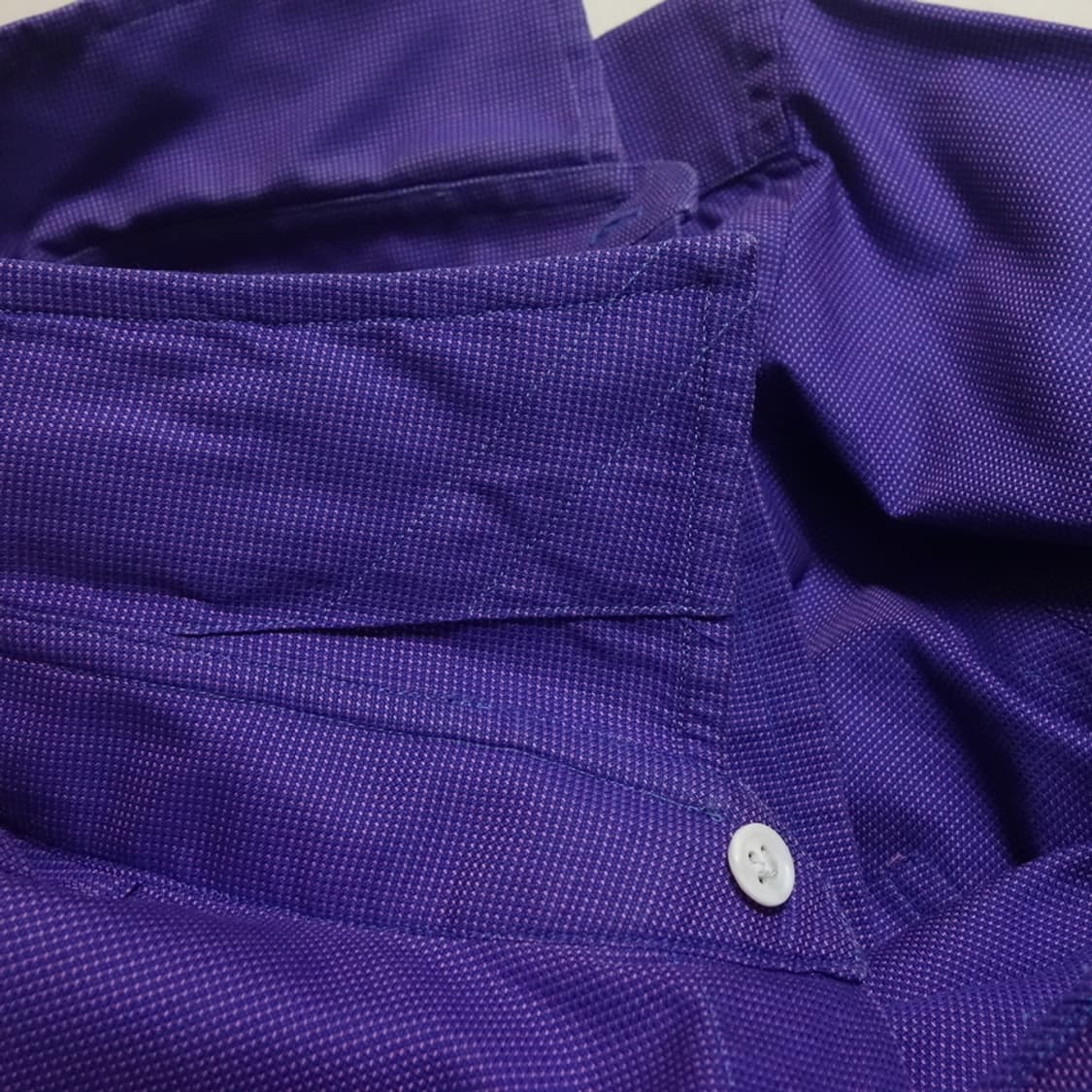 (34) 드레익스 네이비×퍼플 핀 체크 코튼셔츠 상품이미지6