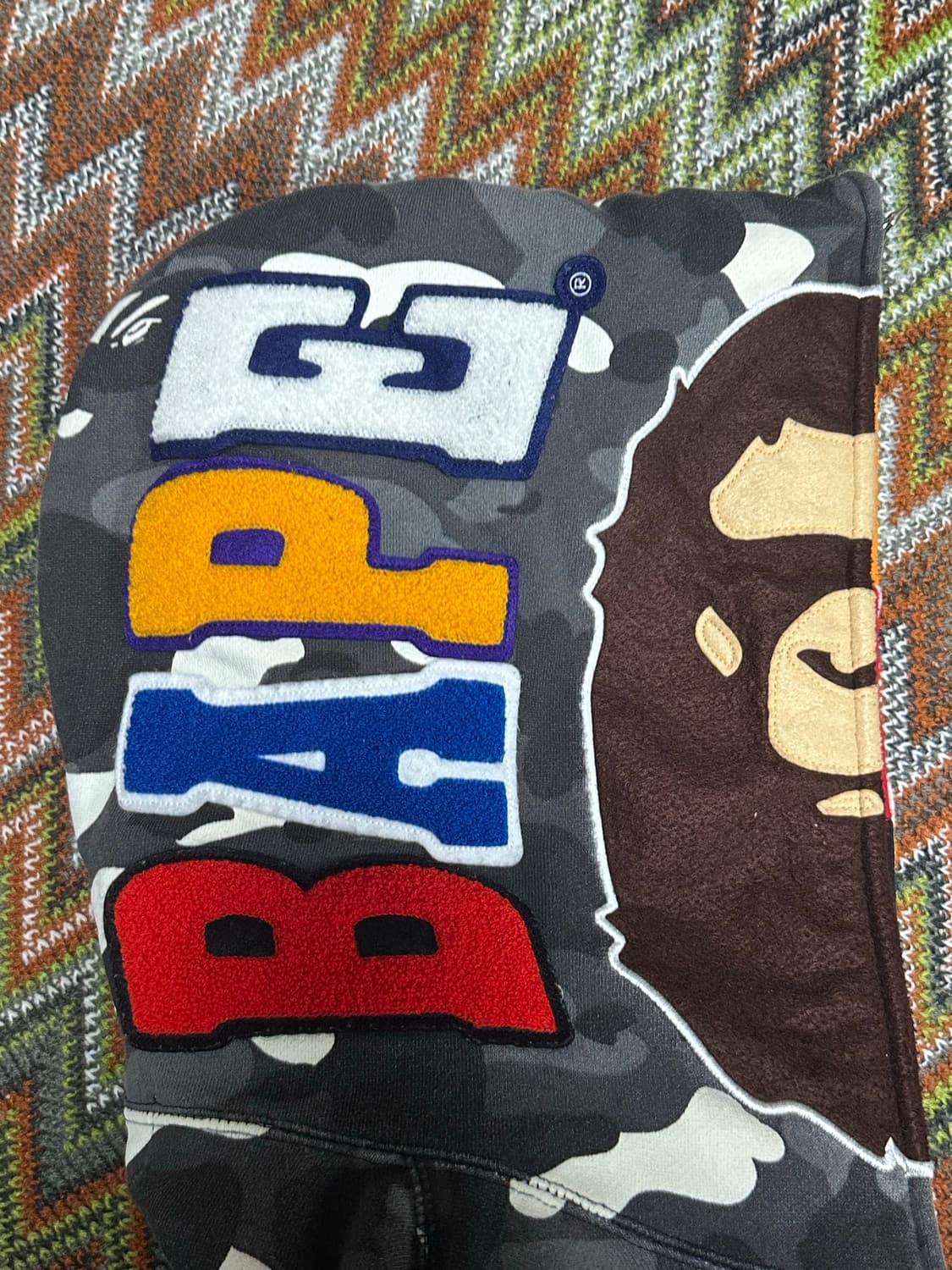 베이프 시티카모 사루 타이거 후드집업 상품이미지5