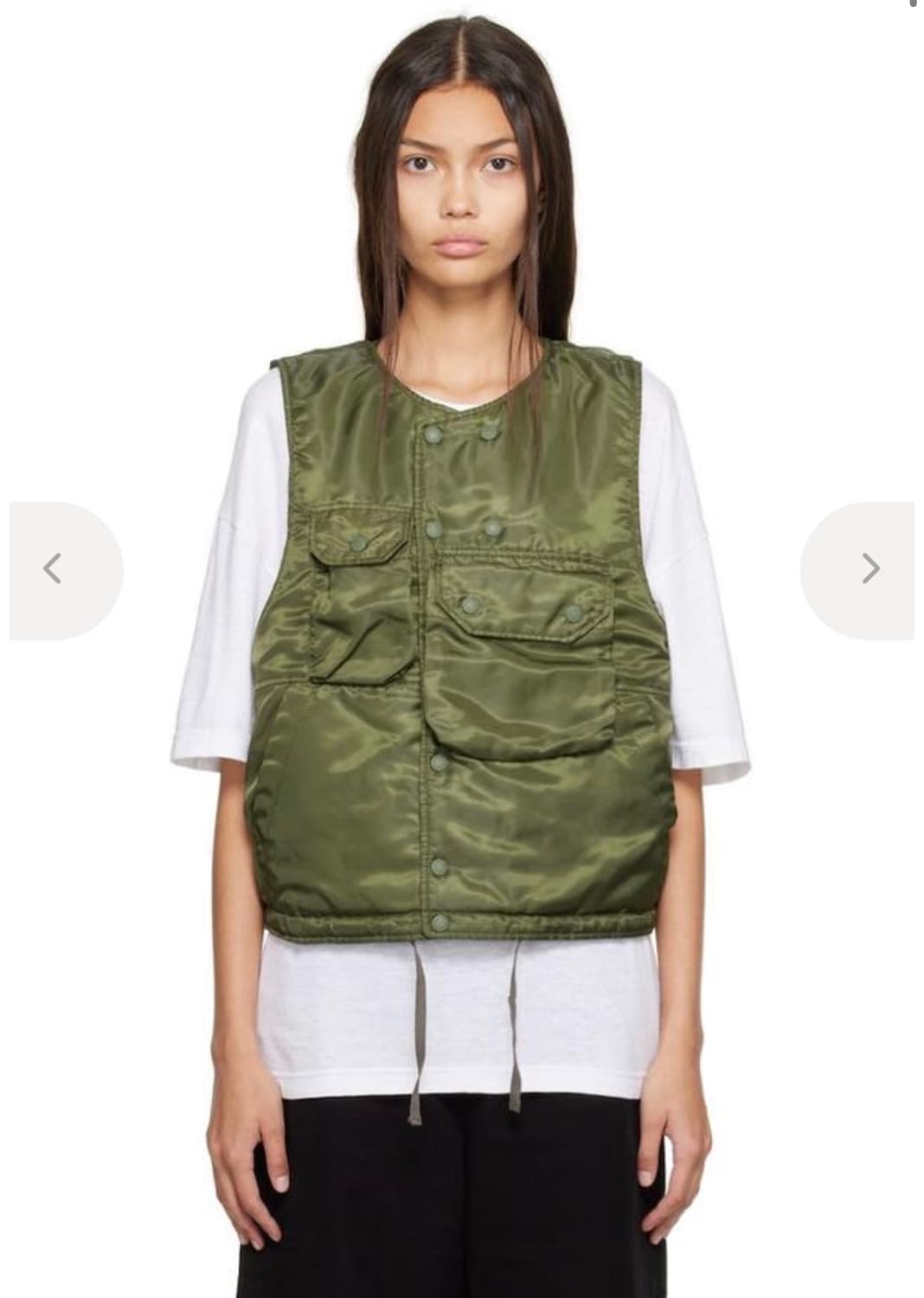 엔지니어드 가먼츠 카키 포켓 조끼 S 상품이미지1