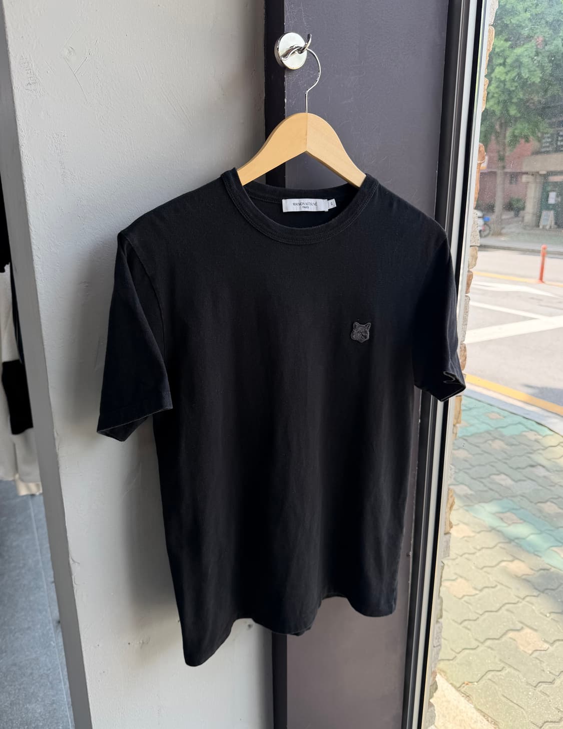XS/ 메종키츠네 다크폭스 라운드 반팔 상품이미지2