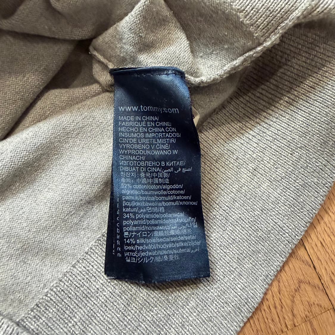 타미힐피거 하프집업 버튼 코튼 니트 상품이미지3