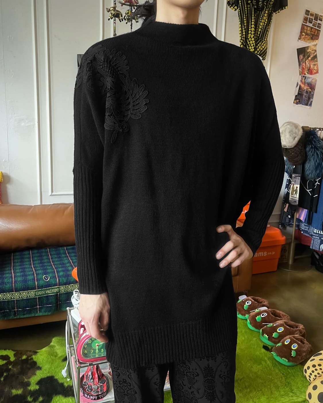 Jpn Vintage Oriental Dolman Sleeve Knit 상품이미지3