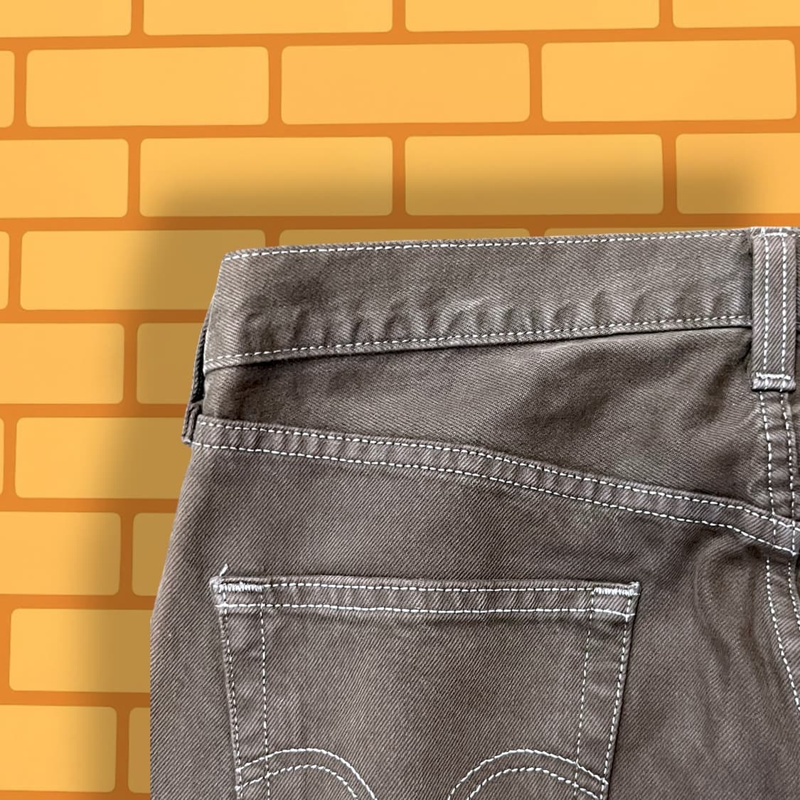 리바이스 501 브라운 데님 팬츠 (34) 상품이미지2