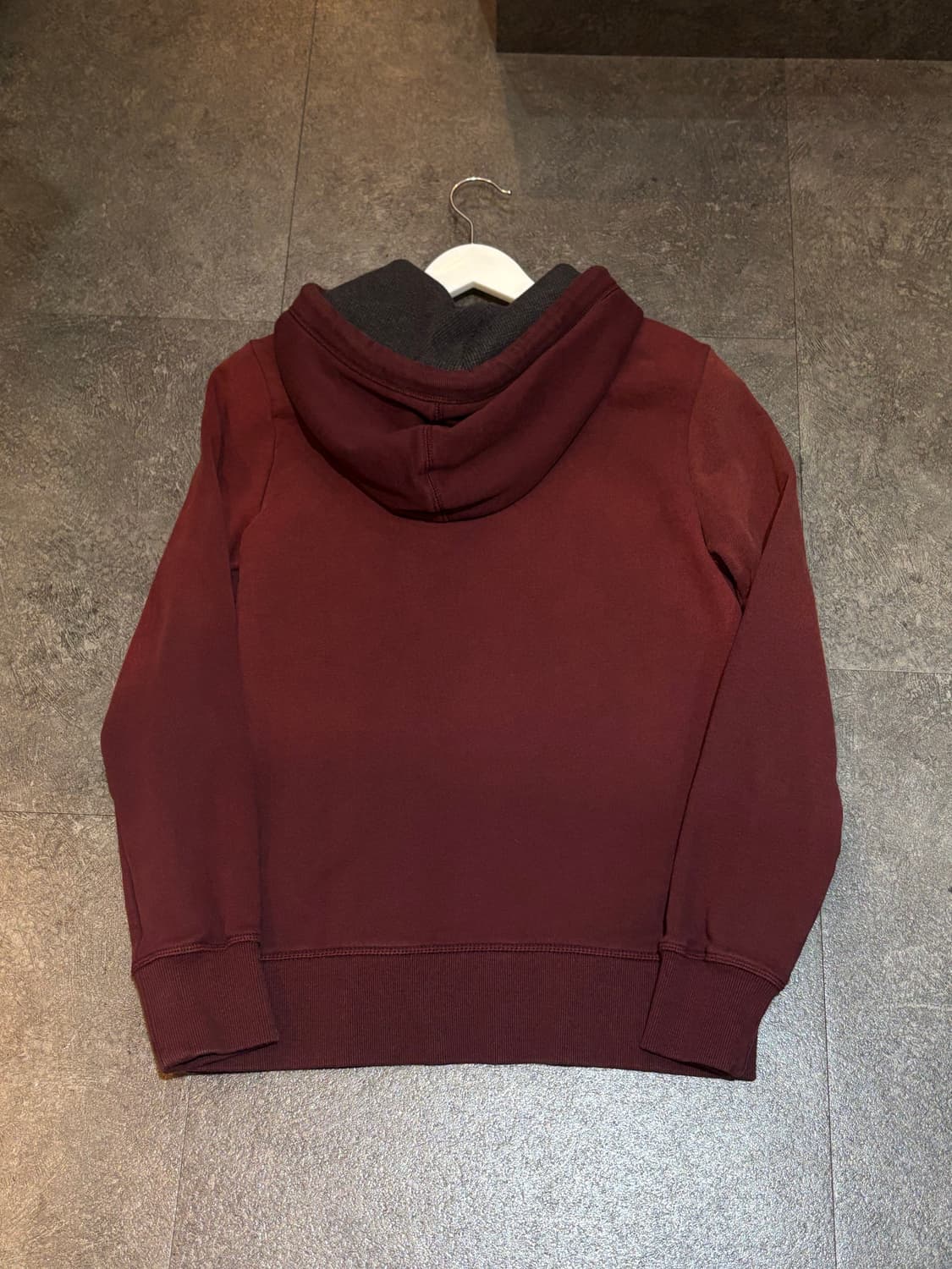 지오다노 버건디 후드티 S 상품이미지3