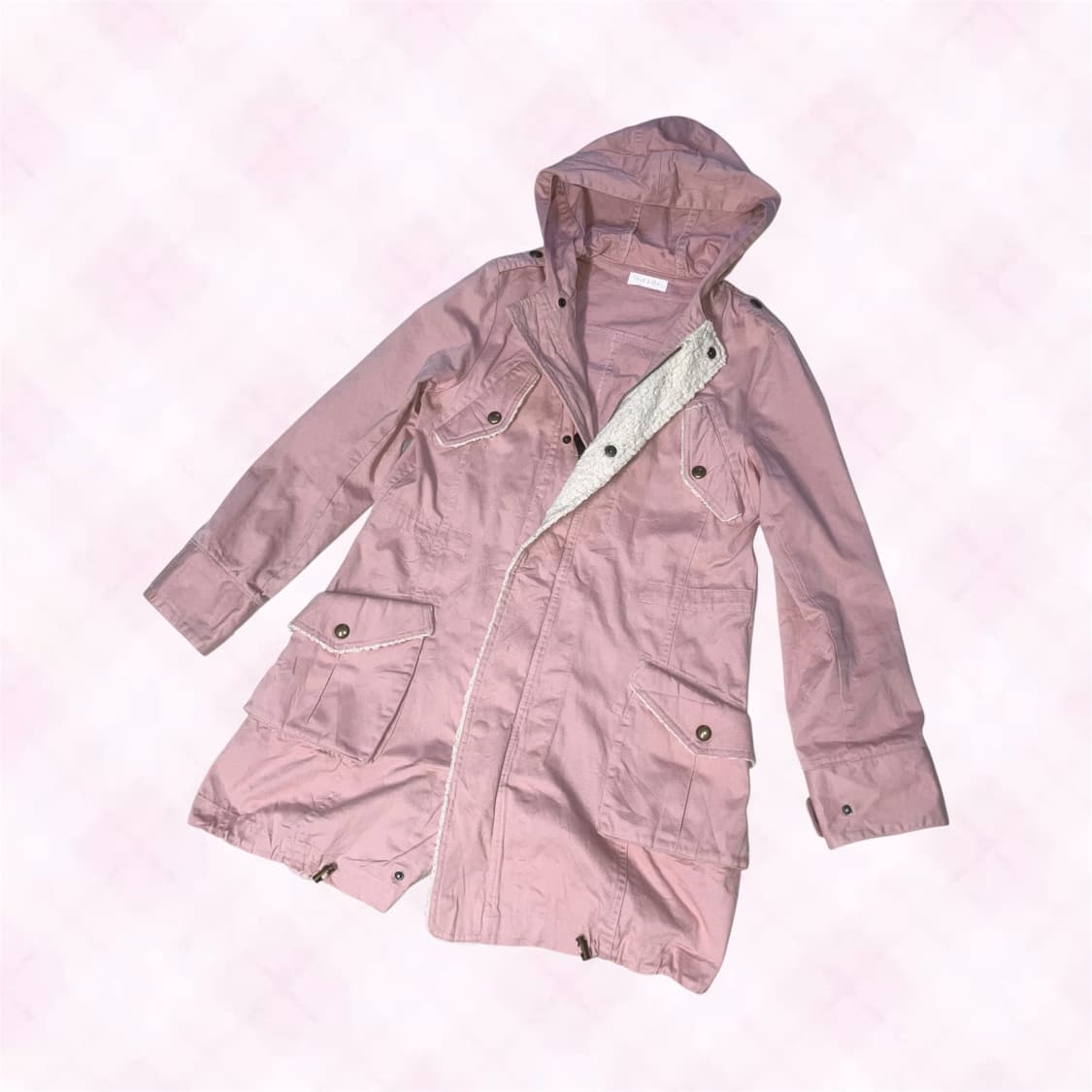 리즈리사 핑크 뽀글이 야상 히메갸루 갸루 대장템 상품이미지1